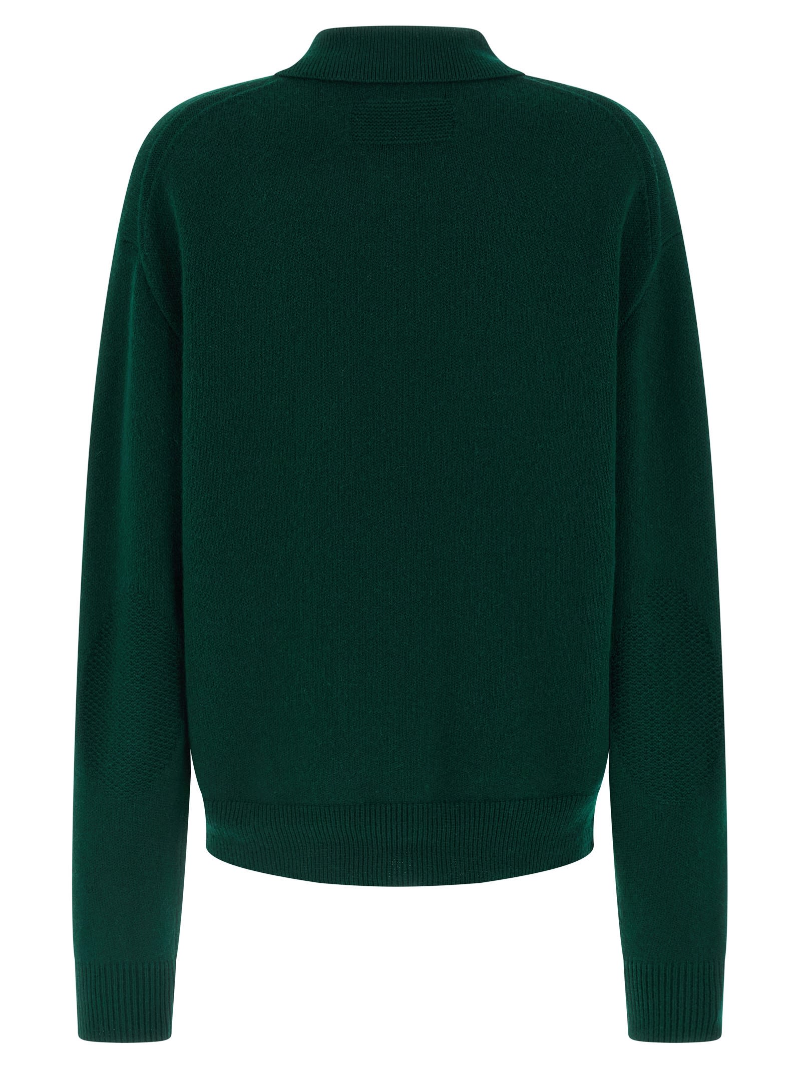 Guest In Residence Allday Ribbed-sleeve Sweater In Green
