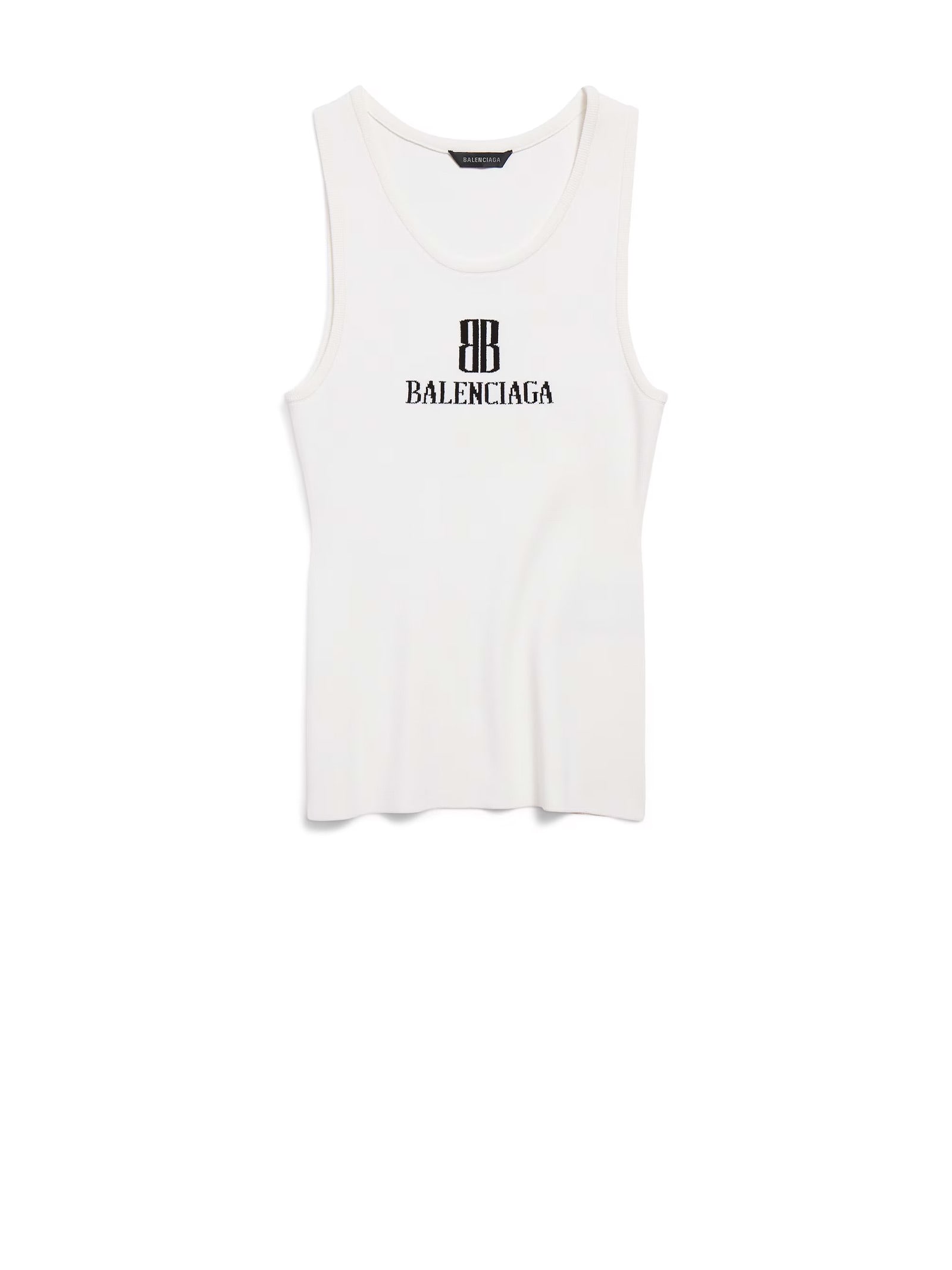 Balenciaga Nano Bb Tank Top Clothing In White