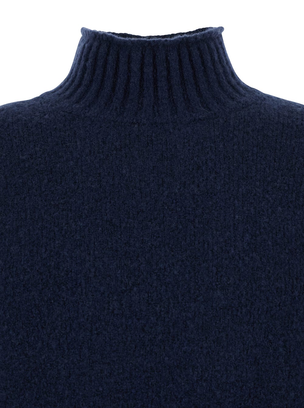 Kangra Cashmere Collo Cratere Finezza 5gg In Blue