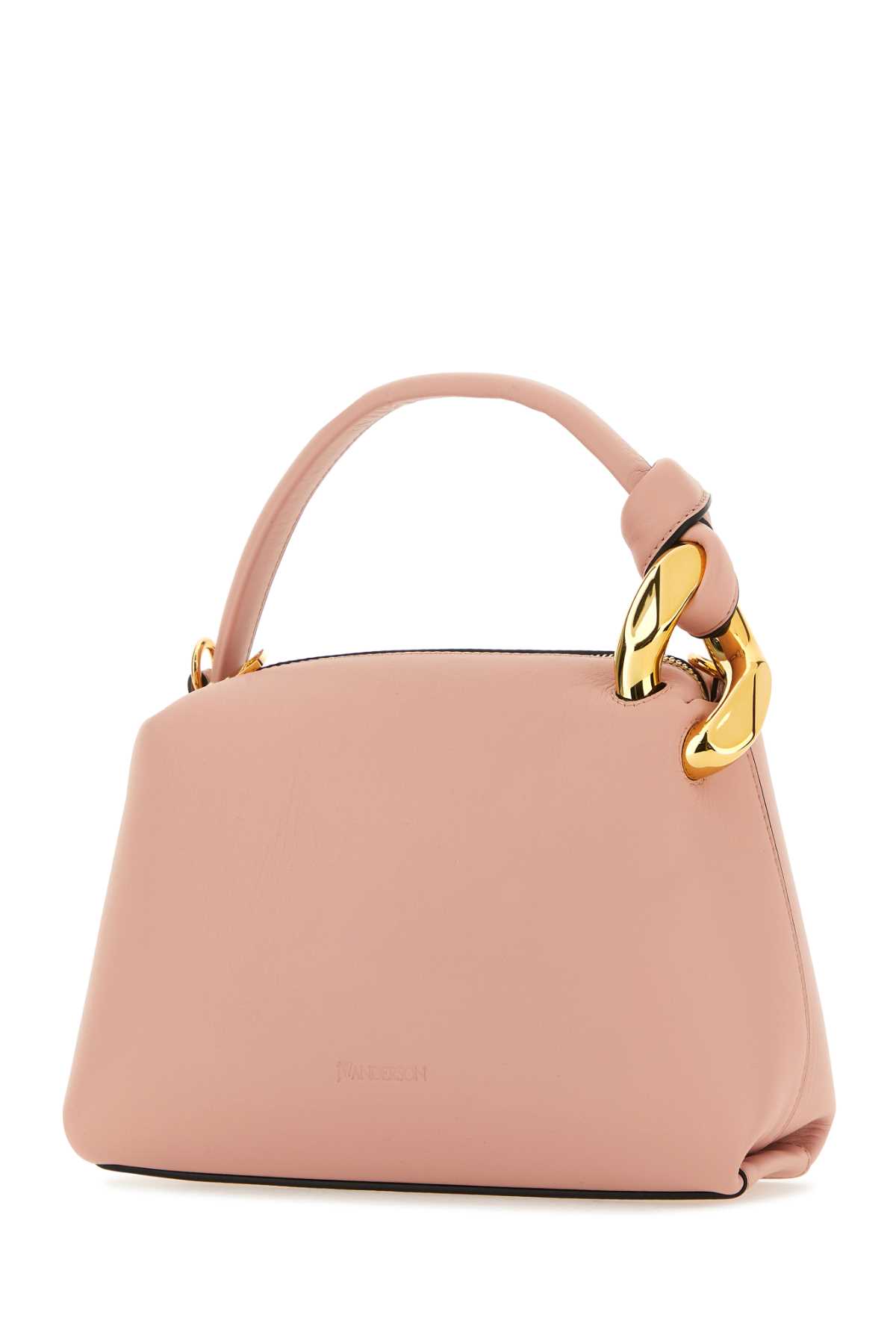 Jw Anderson Pastel Pink Leather Small Jwa Corner Handbag In Dustyrose