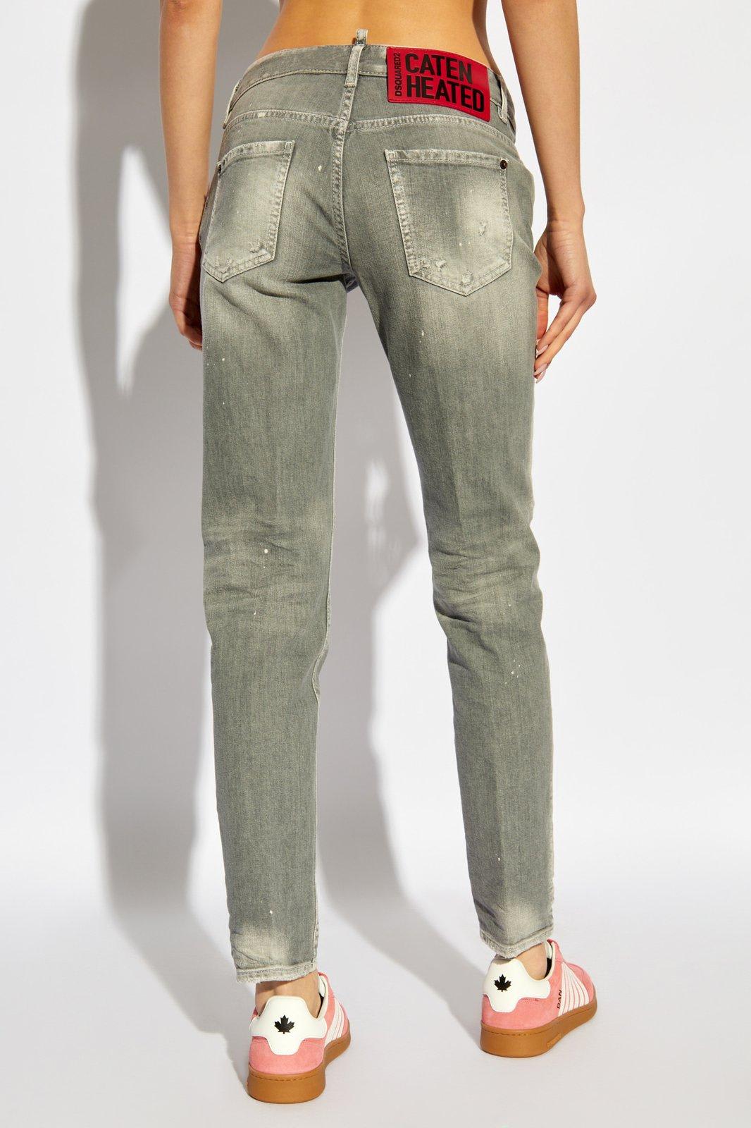 Dsquared2 Distressed Straight-leg Jeans