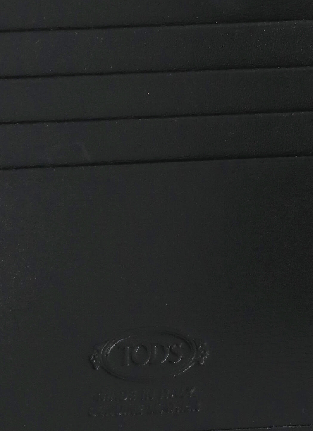 Tod's Logo-plaque Leather Bi-fold Wallet In Black