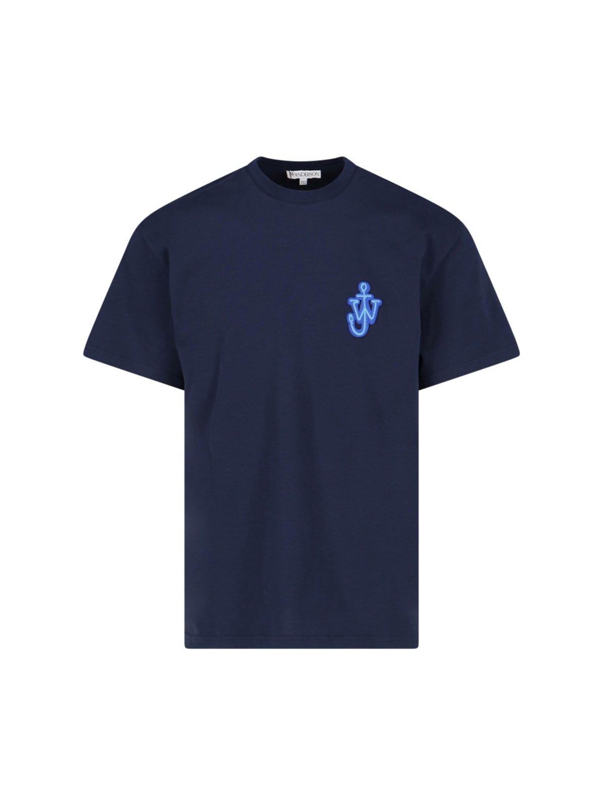 Shop Jw Anderson Logo T-shirt In Blue