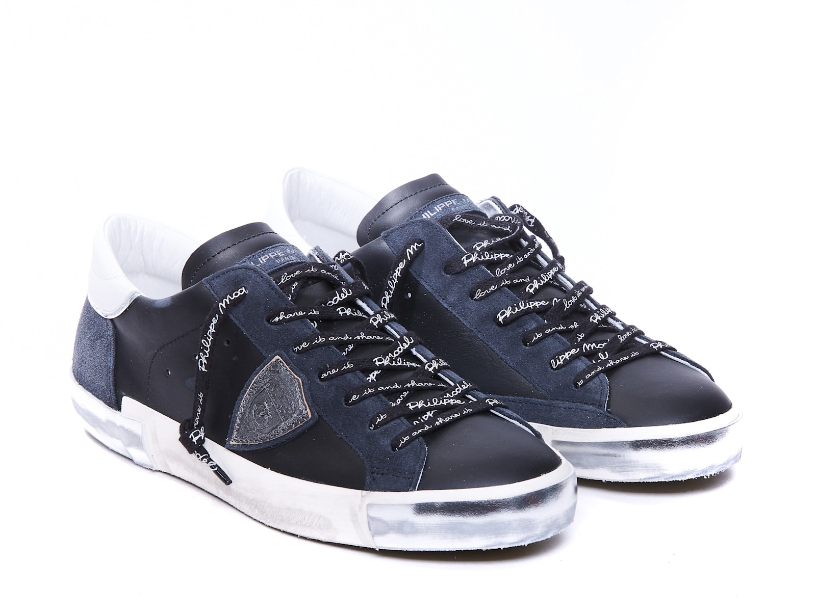 Shop Philippe Model Prsx Sneakers In Black