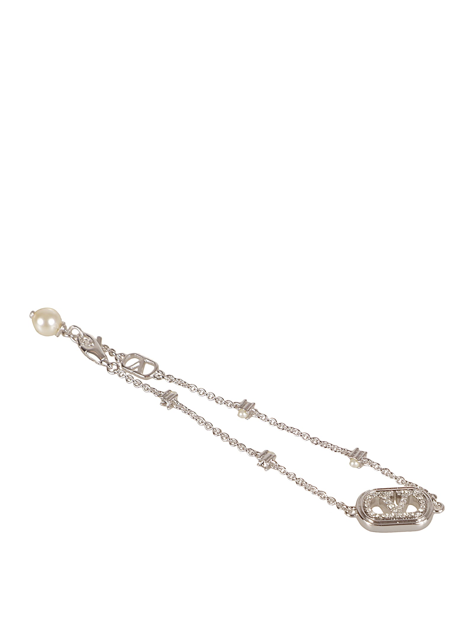 Valentino Vlogo Signature Bracelet In Metallic