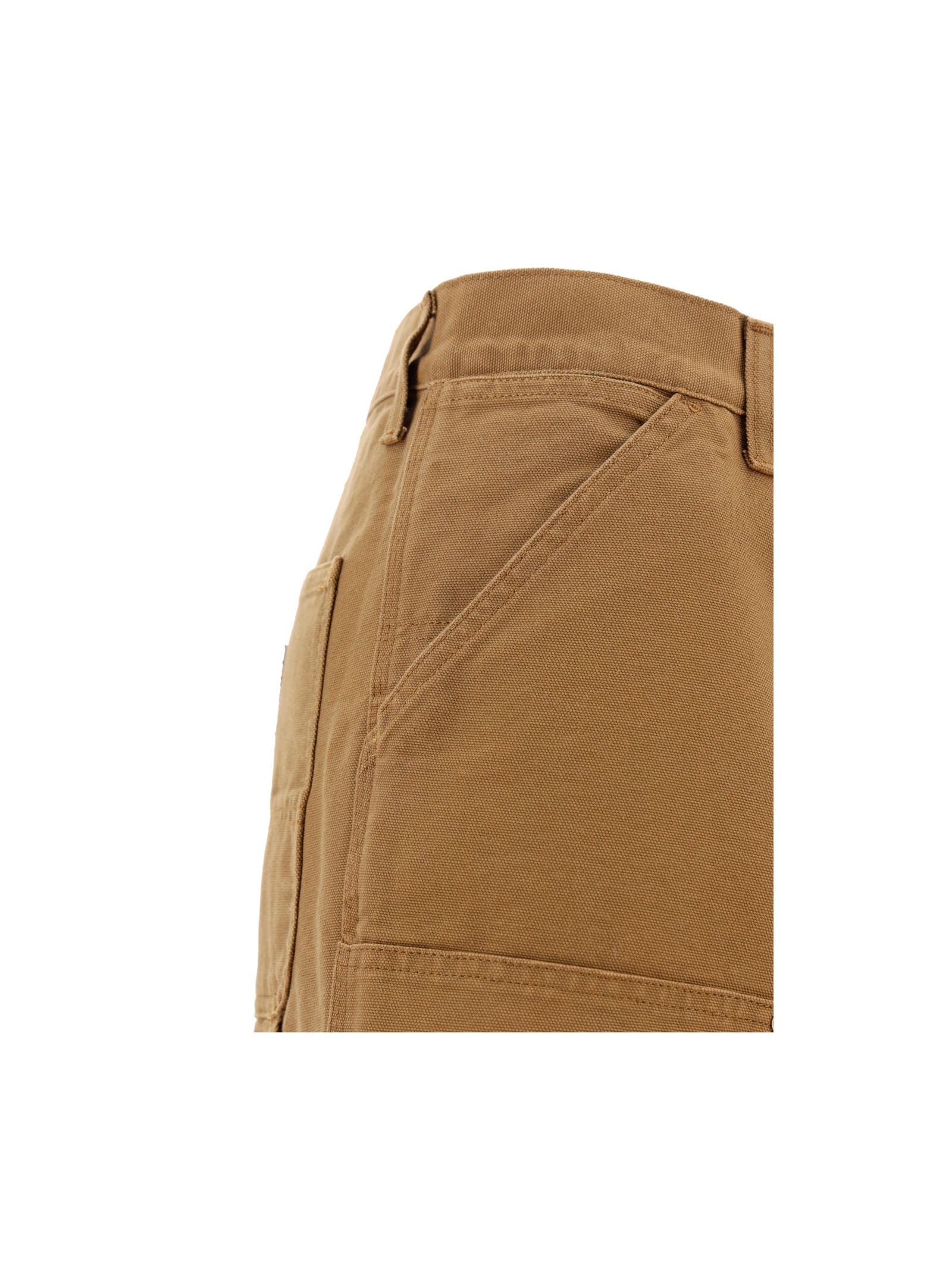 Shop Carhartt Double Knee Pants In Brown