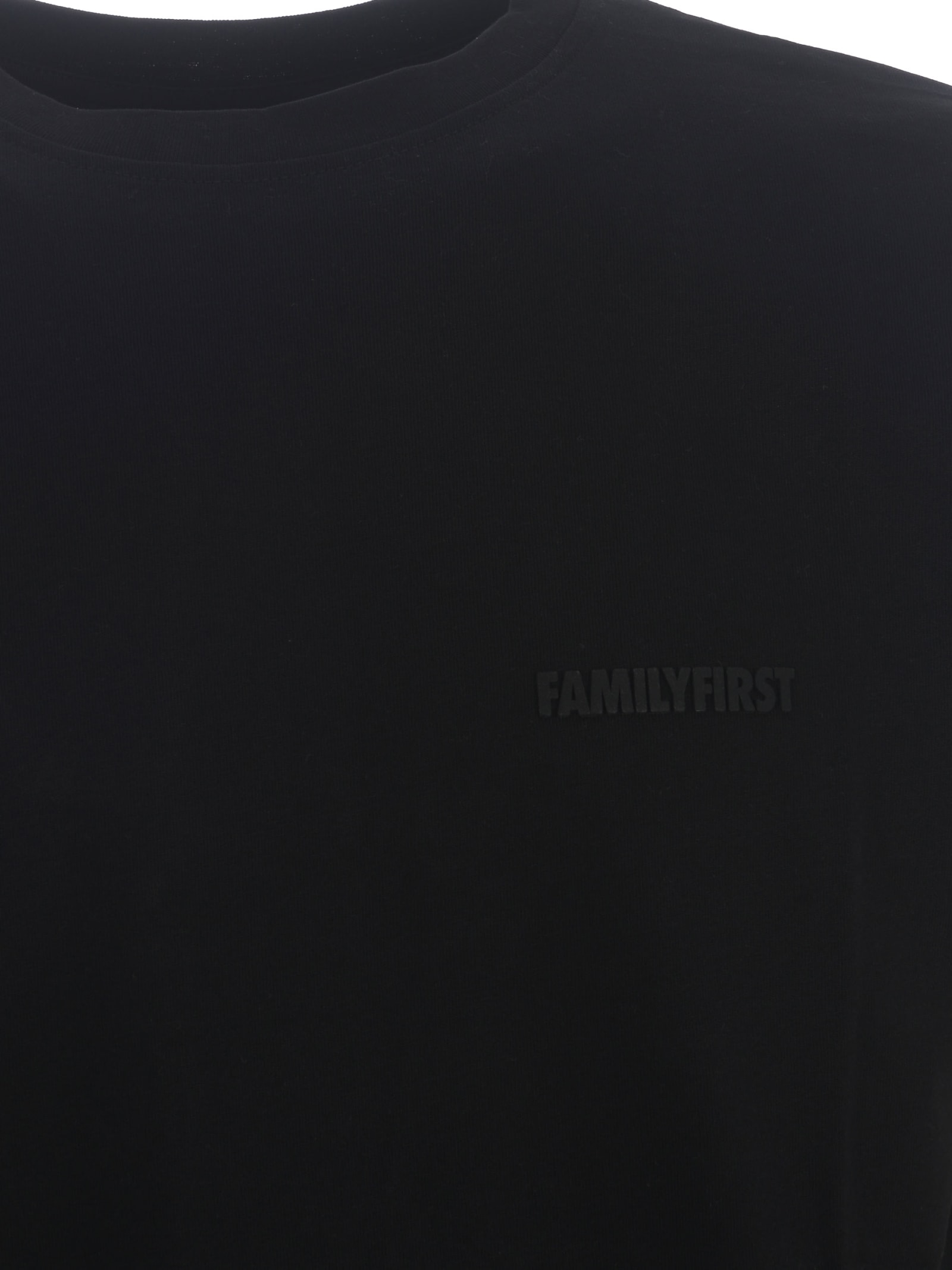 Shop Family First Milano T-shirt Family First Symbol In Cotton In Nero