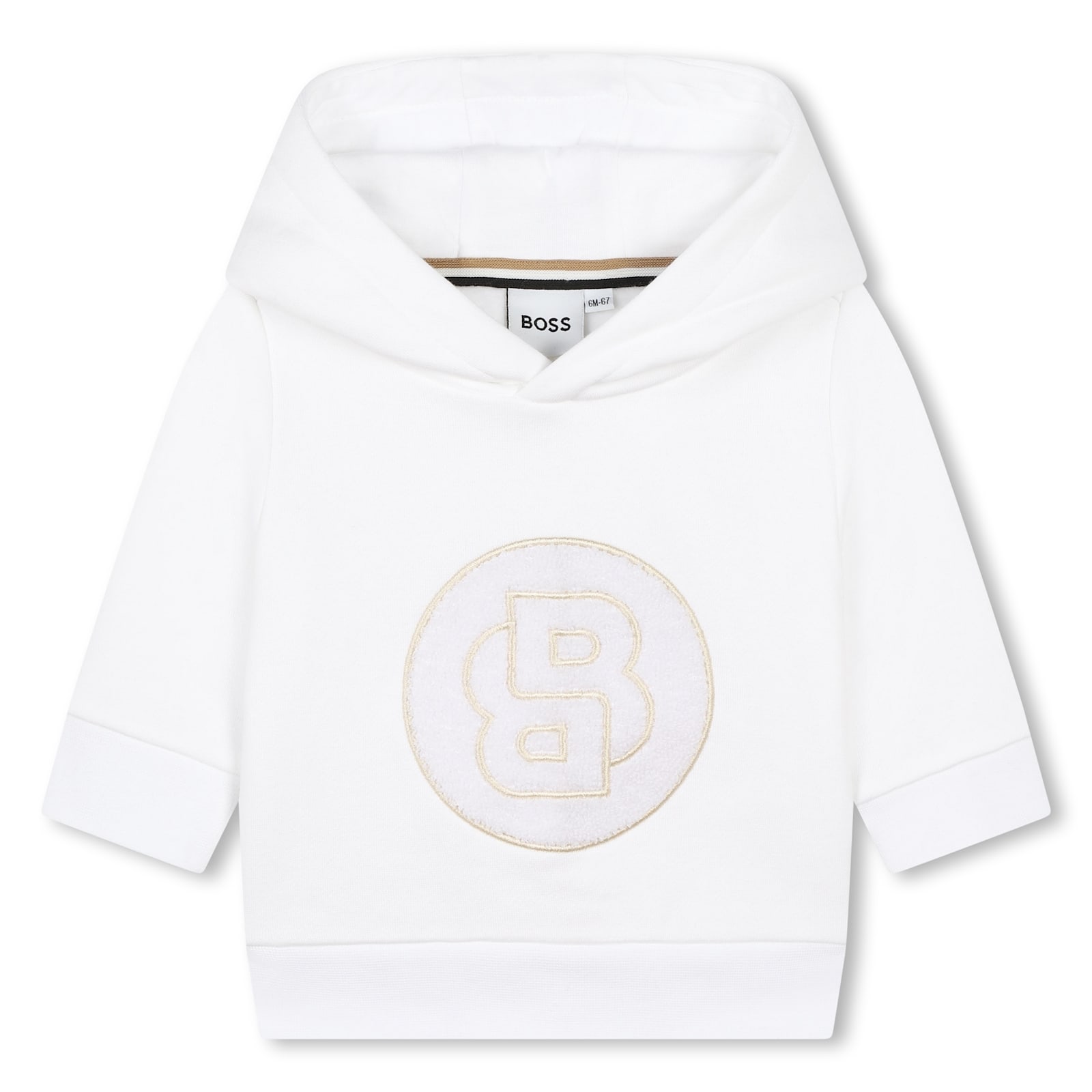 Hugo Boss Babies' Felpa Con Logo In White