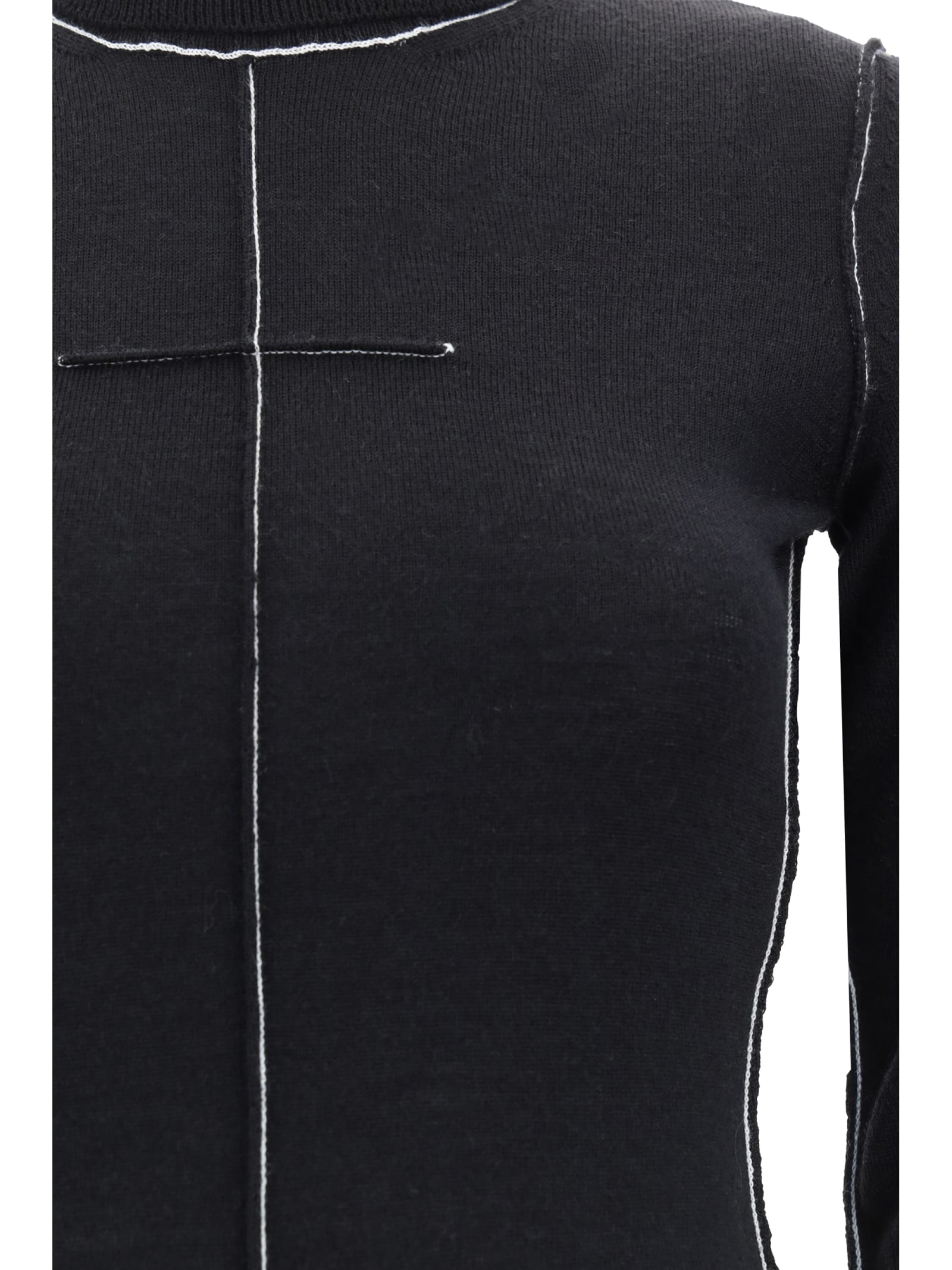 Shop Mm6 Maison Margiela Maxi Dress In Black