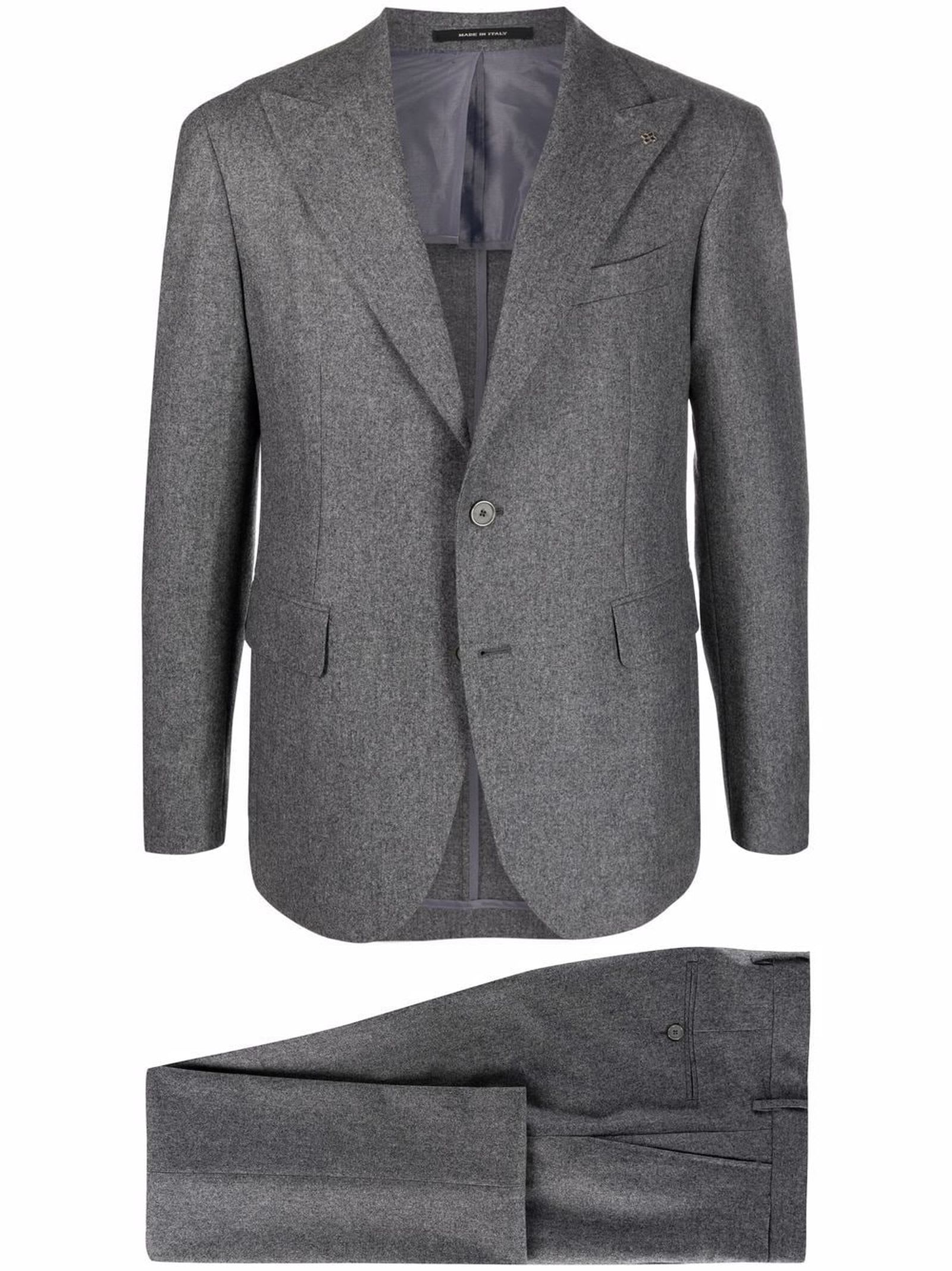 Tagliatore Grey Virgin Wool Suit