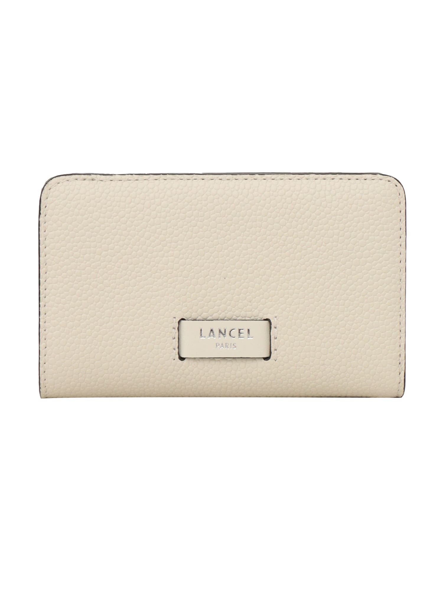 Shop Lancel Compact Wallet In White