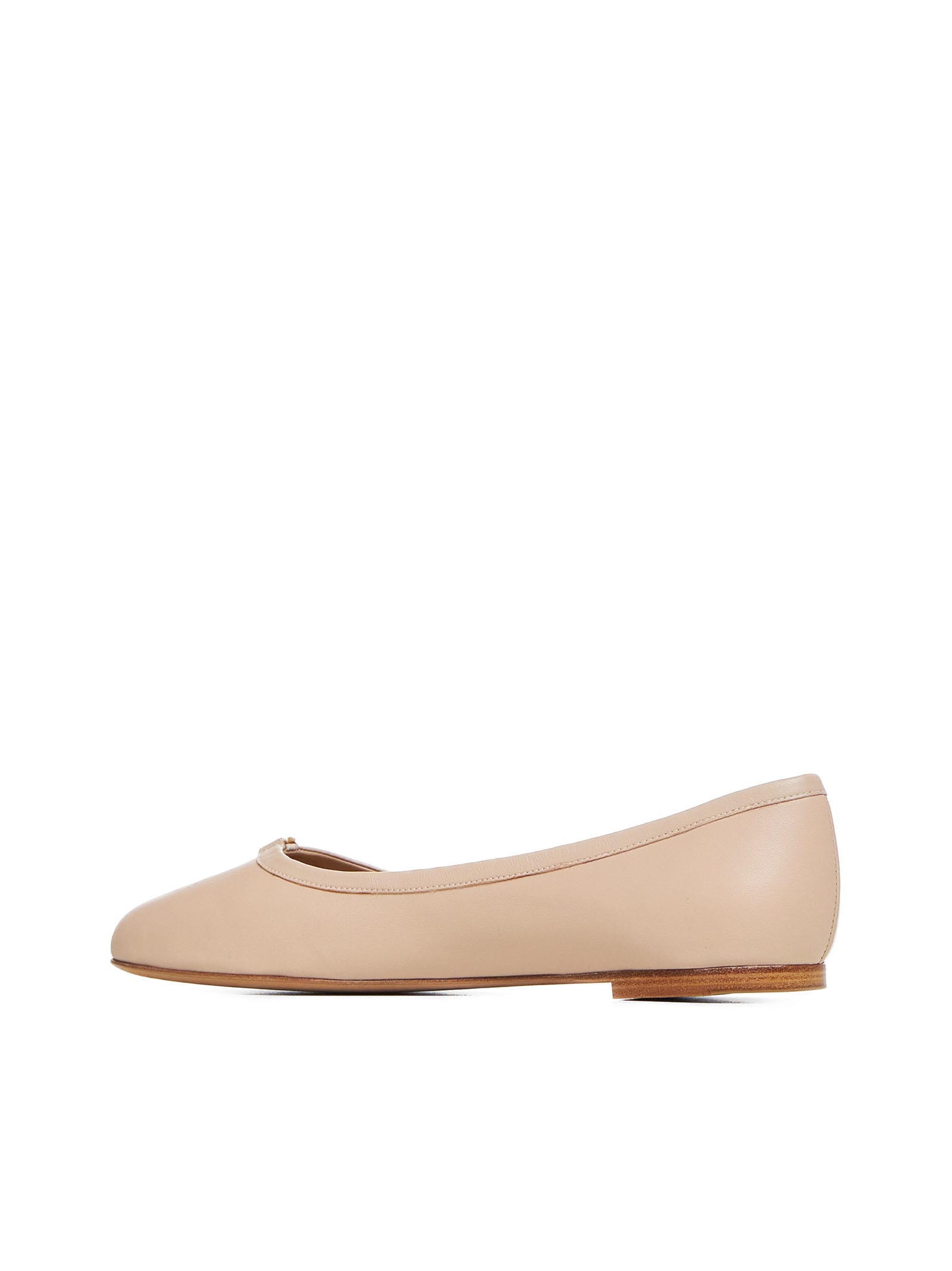 Shop Chloé Flat Shoes In Delicate Nude