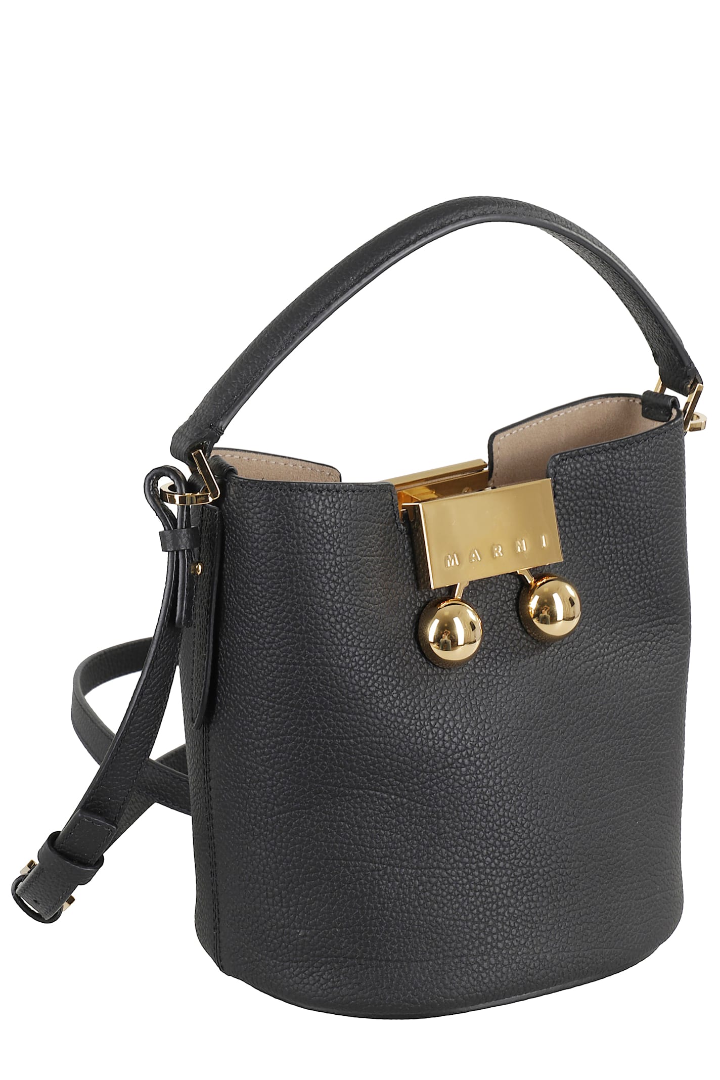 Marni Bucket Trunkaroo Bag In Black