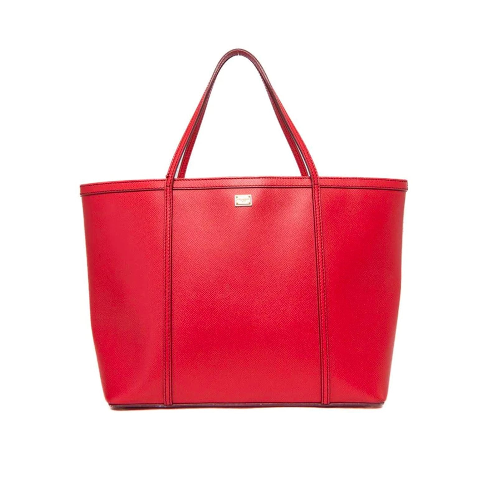 DOLCE & GABBANA LEATHER TOTE BAG