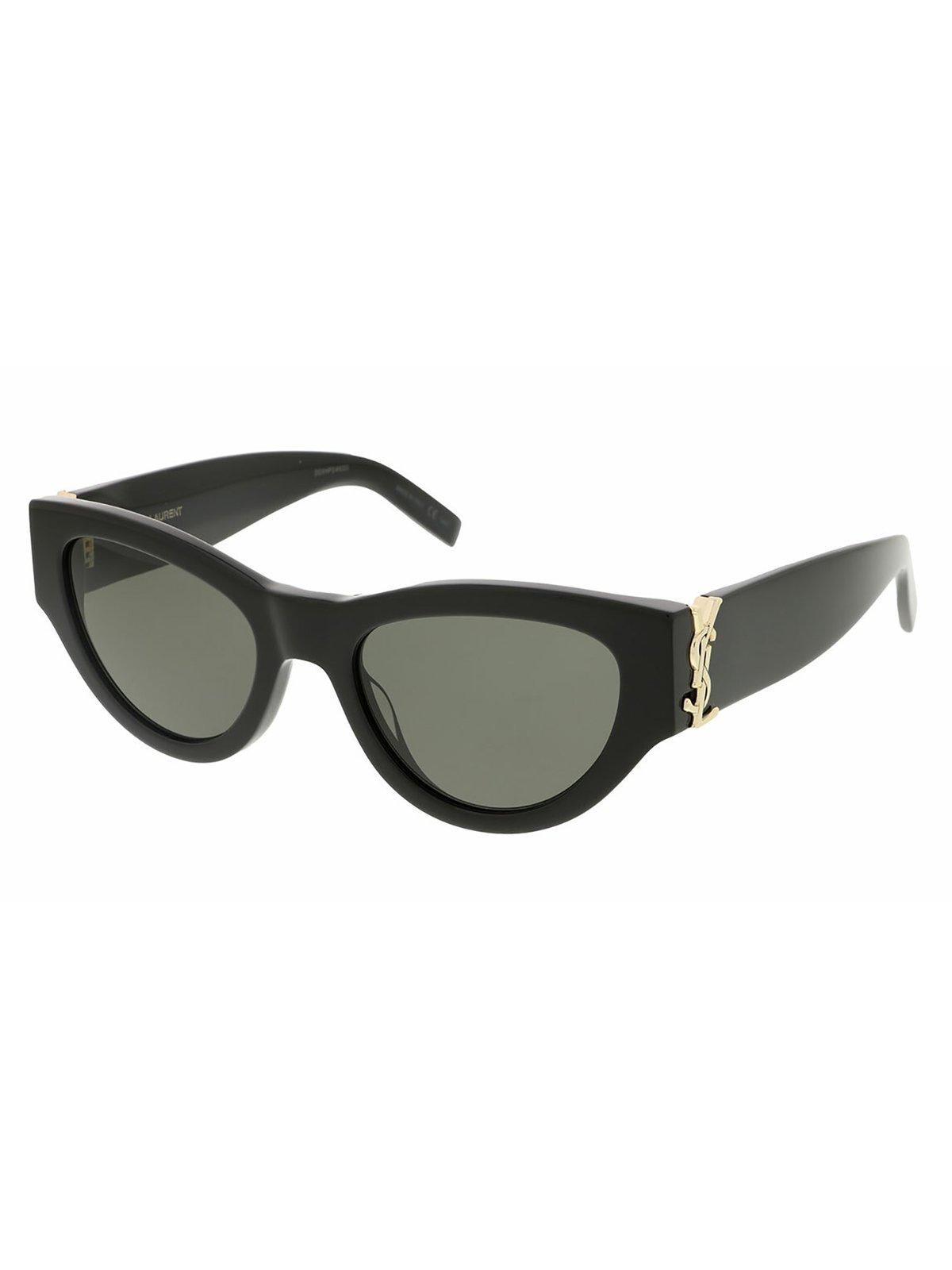 Saint Laurent Cat-eye Frame Sunglasses In Brown