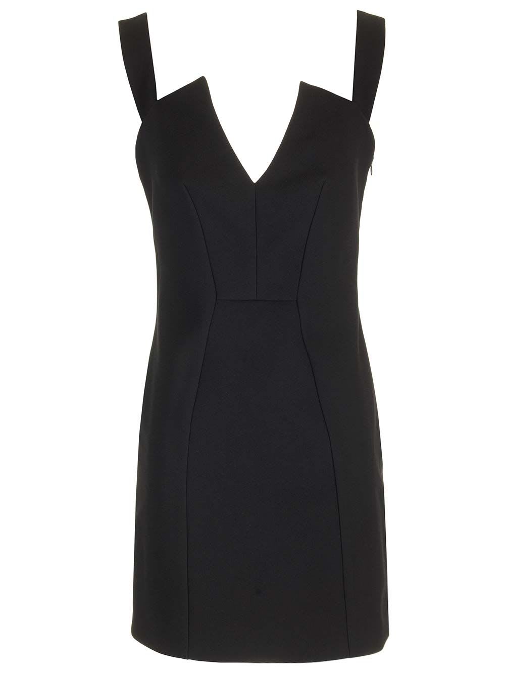 Shop Givenchy Black Crepe Mini Dress