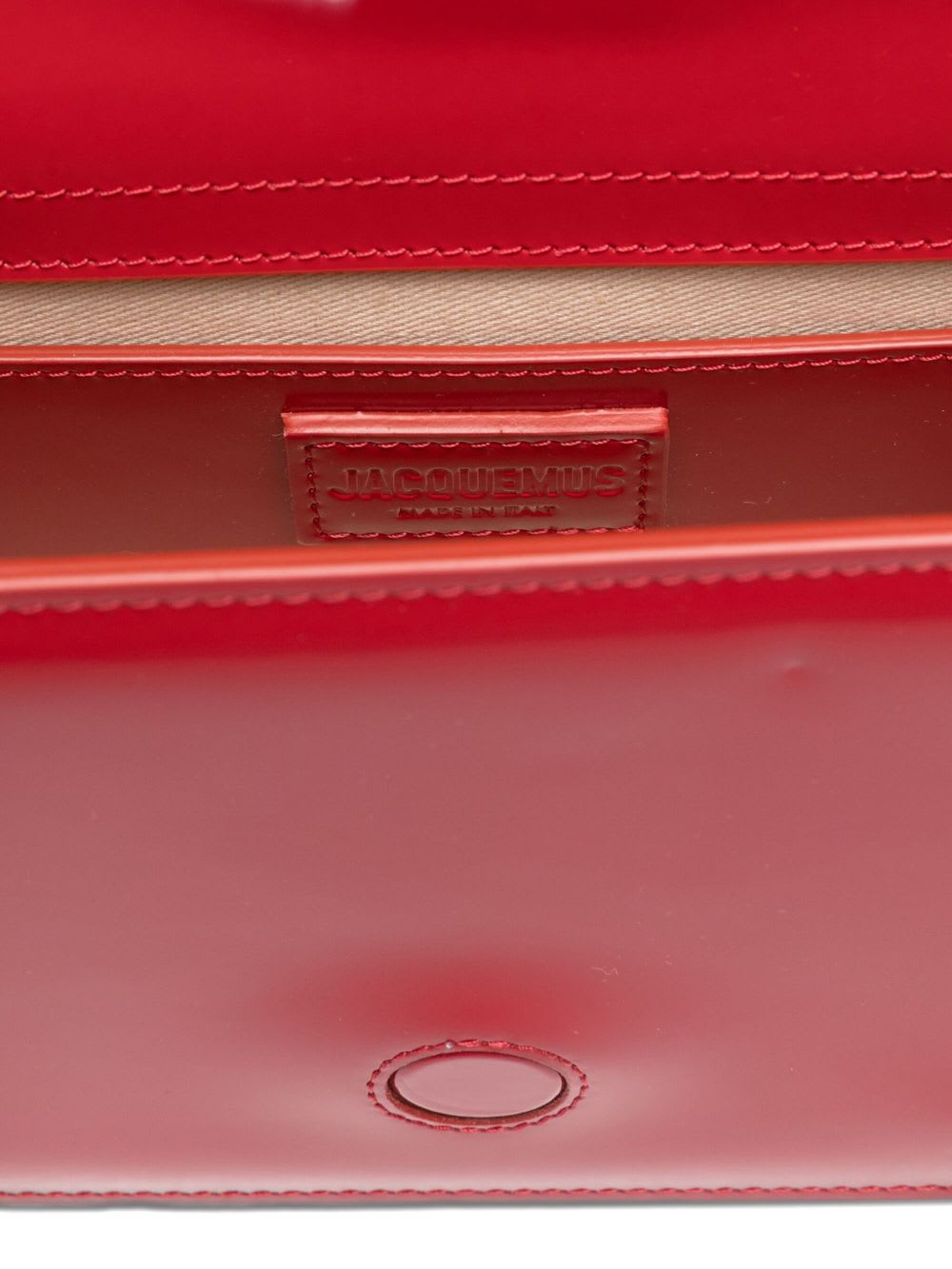 Jacquemus Le Grand Bambino Leather Top Handle Bag In Red
