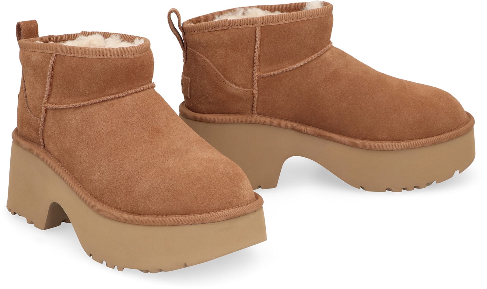 Ugg Brown 'ultra Mini New Heights' Boots In Brown