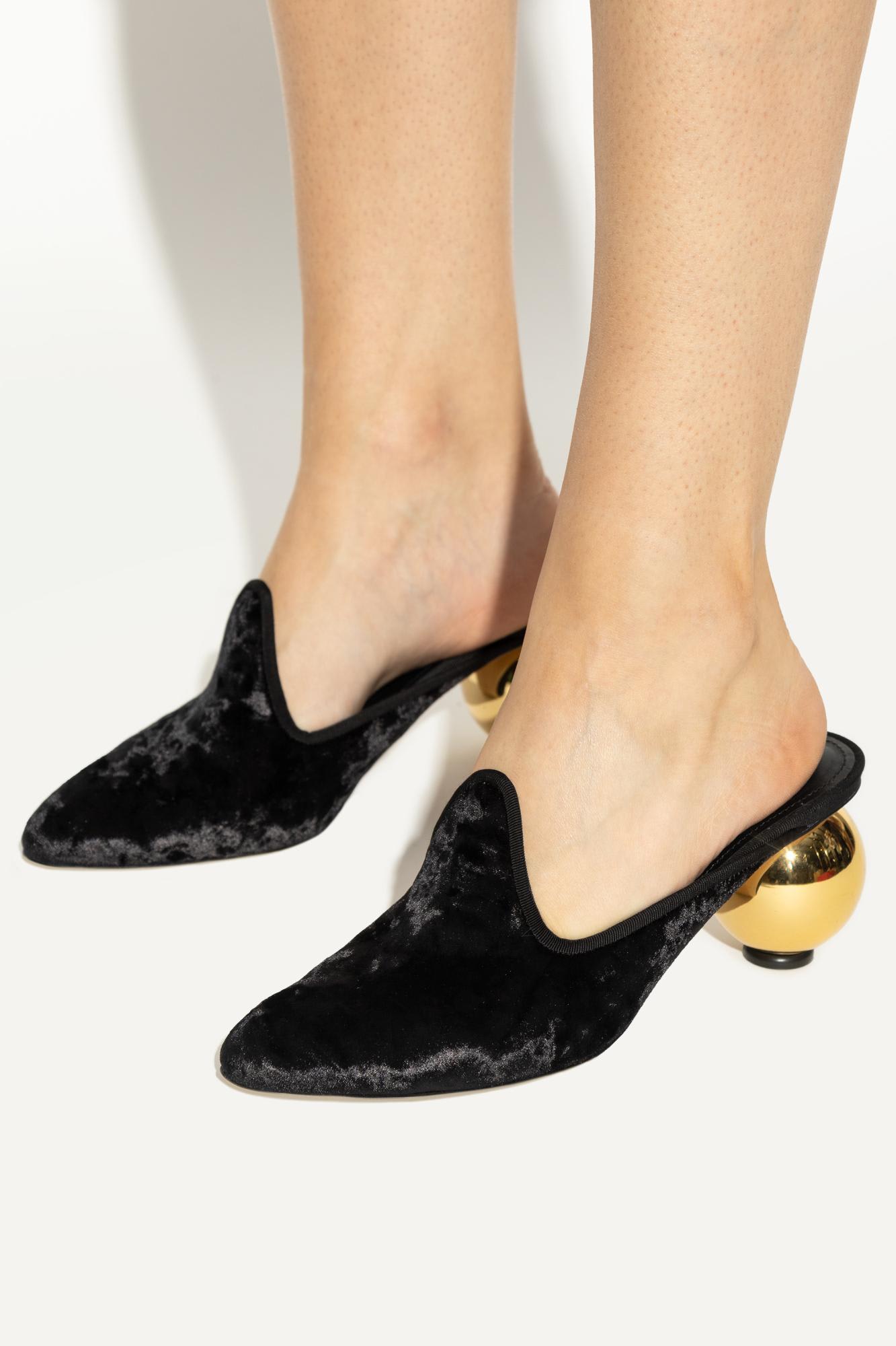 Ferragamo Heeled Mules Tasha In Black