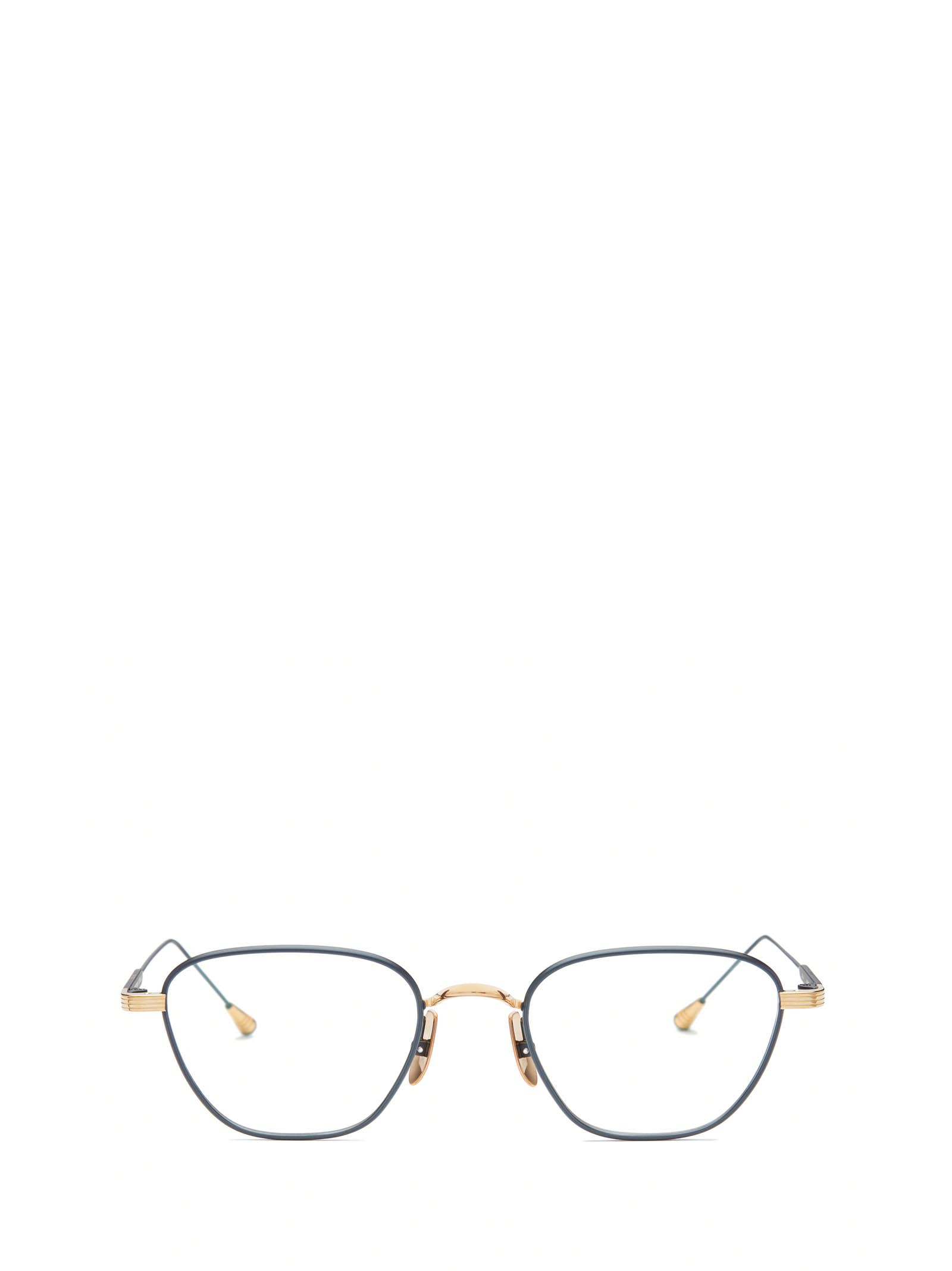 Shop Lunetterie Générale Marmont 18k Gold & Blue Glasses