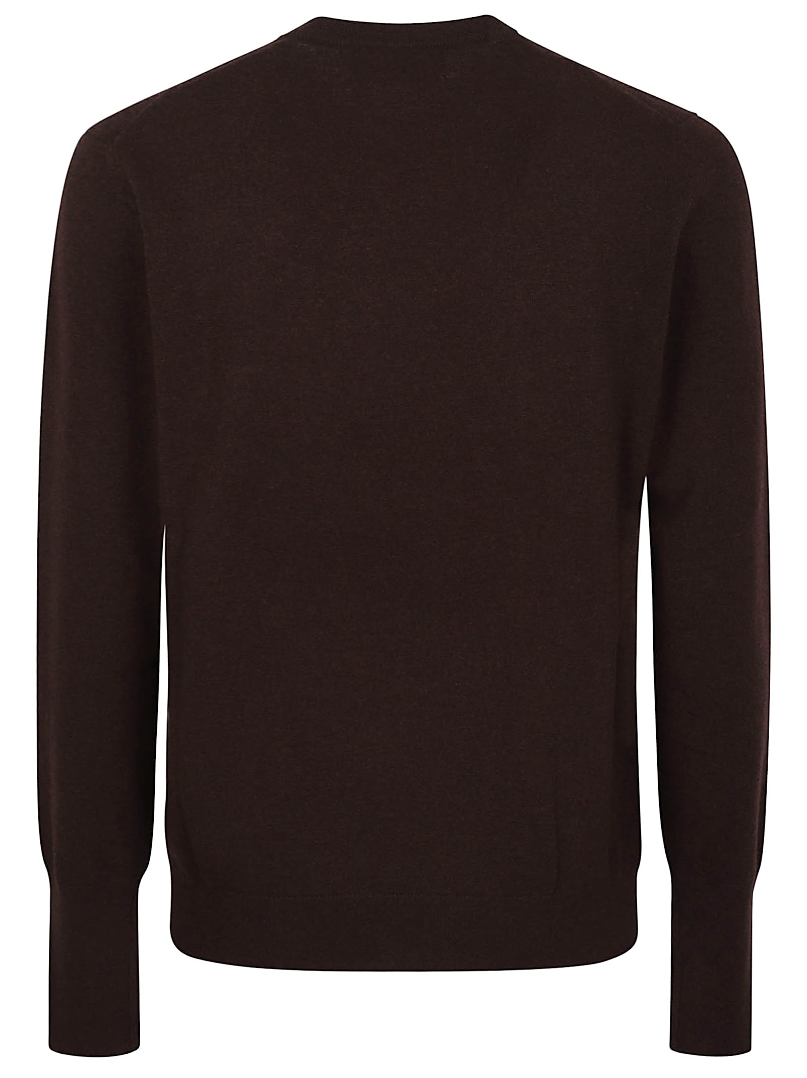 Ballantyne Round Neck Pullover In Brown