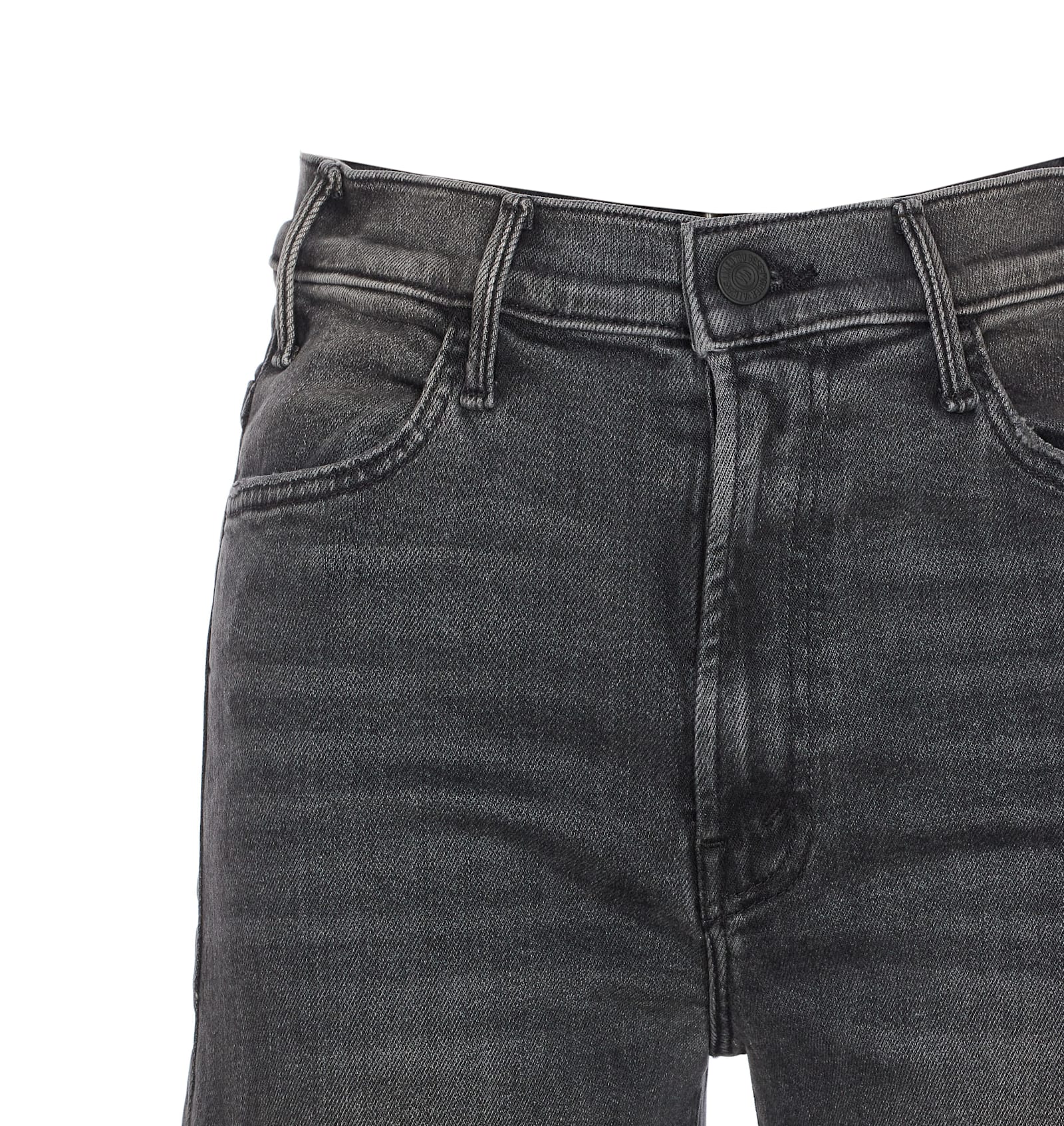 Mother The Hustler Roller Jeans In Gray