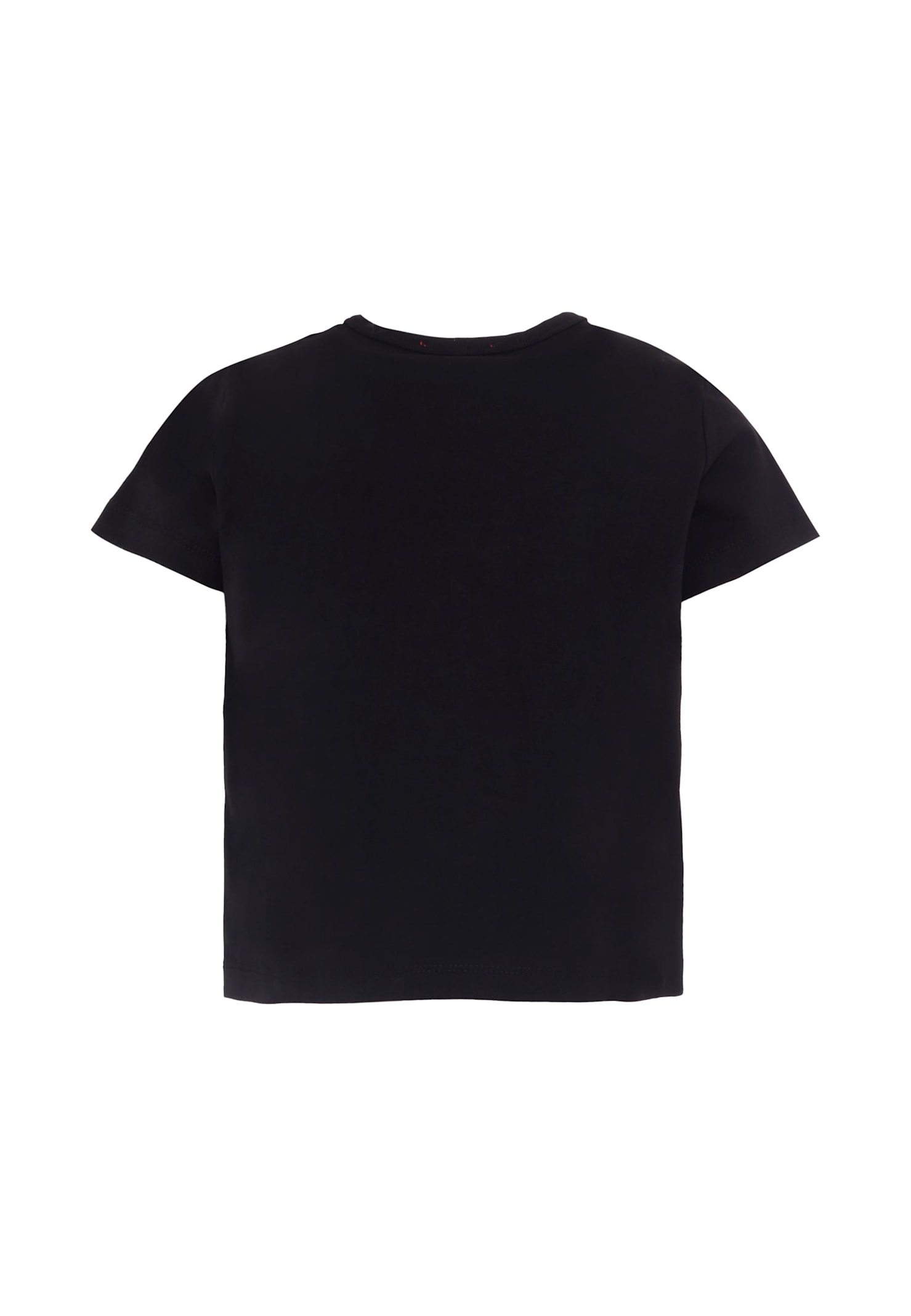 Diesel Black T-shirt For Girl With Logo In Black