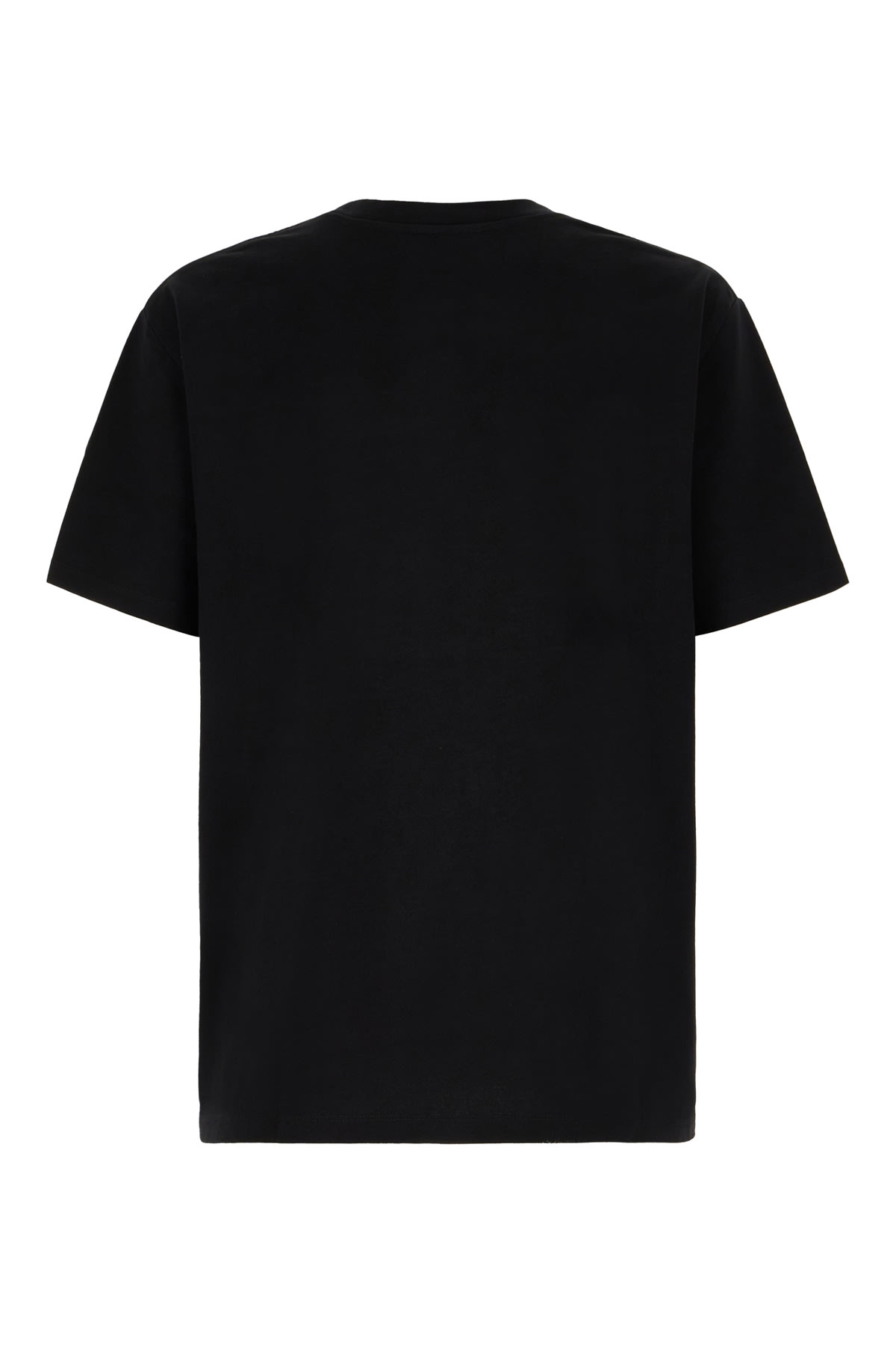 Shop Balmain Black Cotton T-shirt In Noir Multi