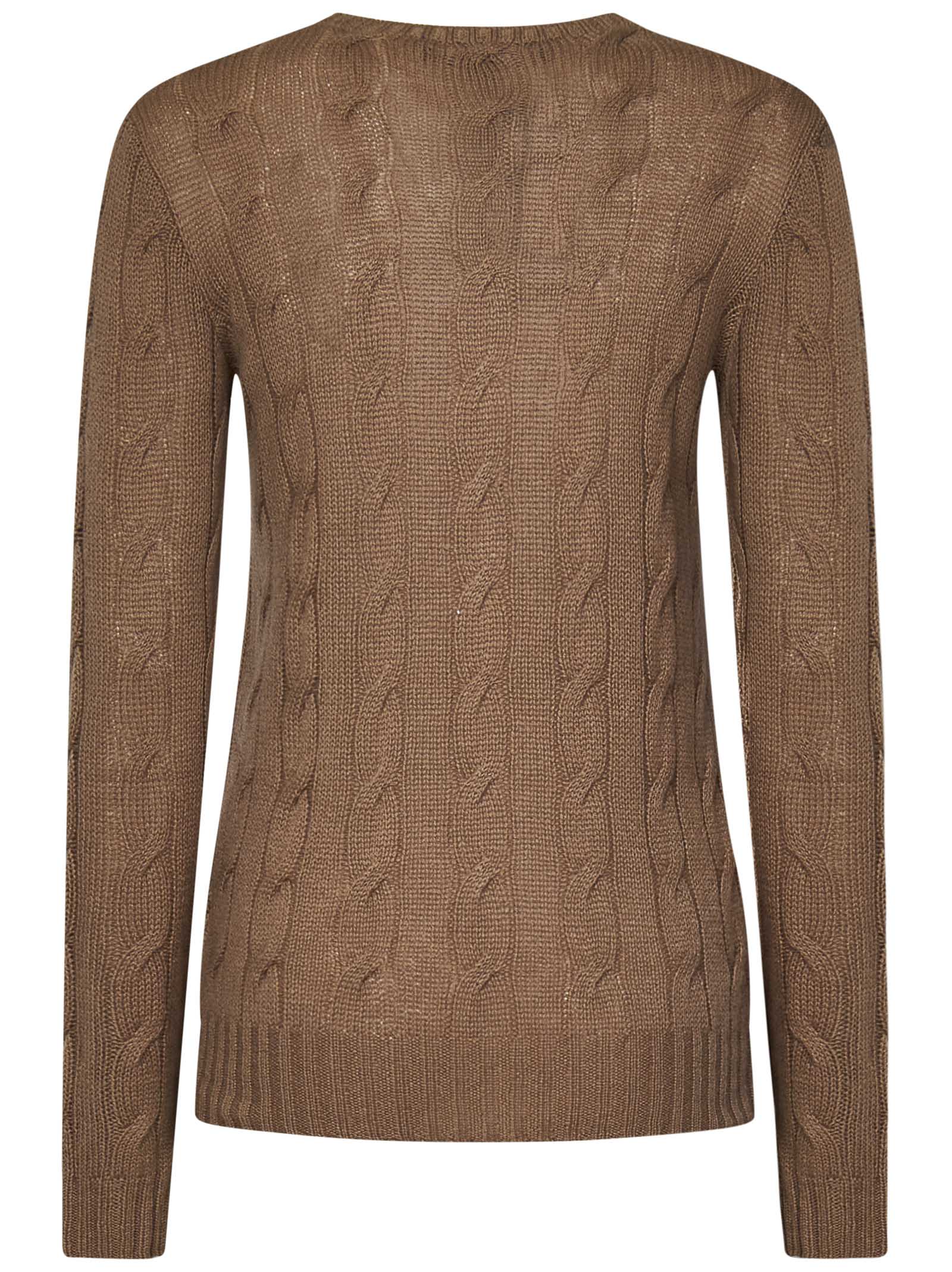 Shop Ralph Lauren Sweater In Brown