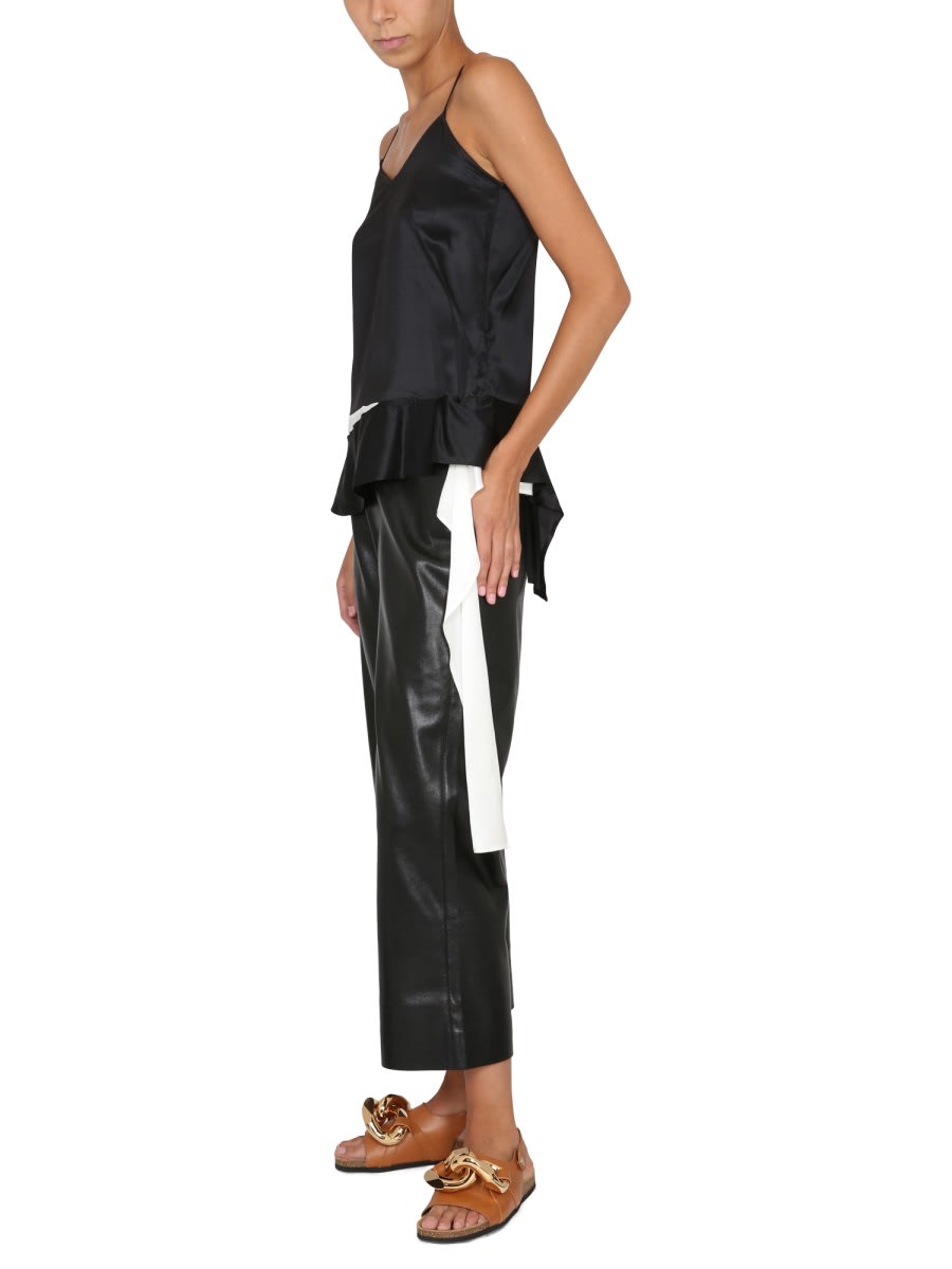 Jw Anderson Women Sweetheart Neckline Top In Black