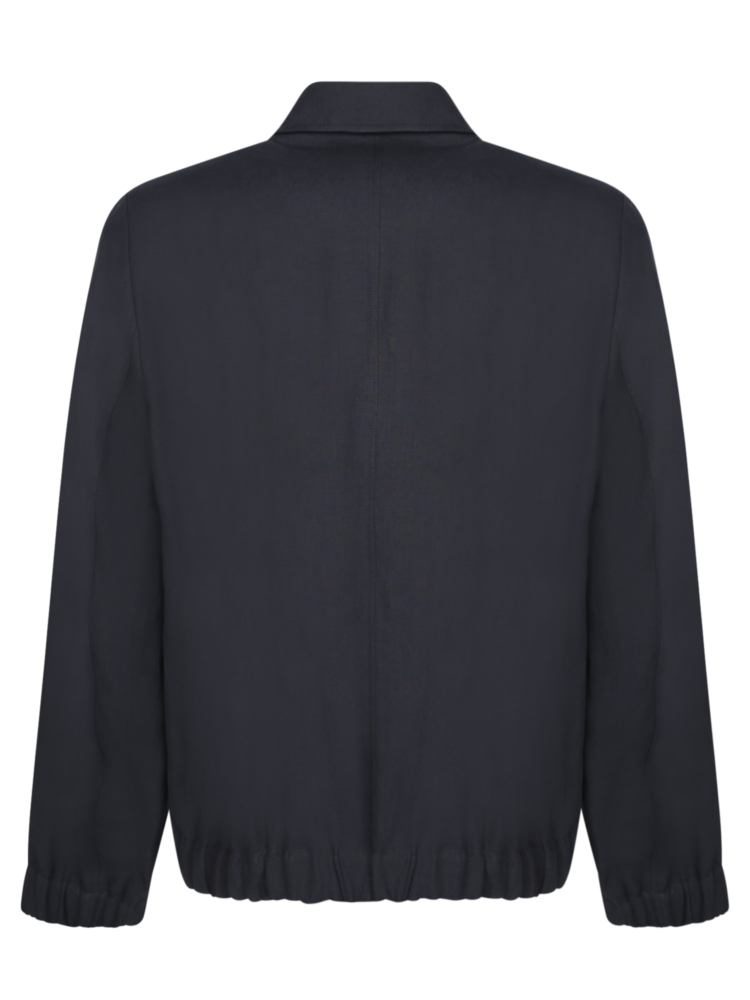 PAUL SMITH BLUE LINEN REVERE OVERSHIRT