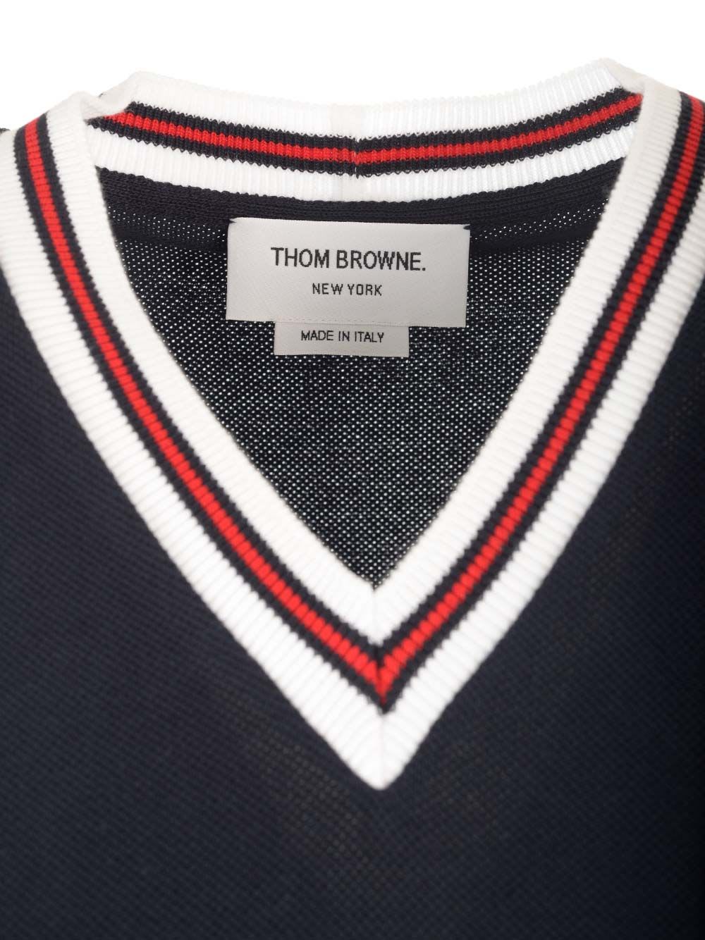 Shop Thom Browne Cotton Pique Tennis Dress In Blue