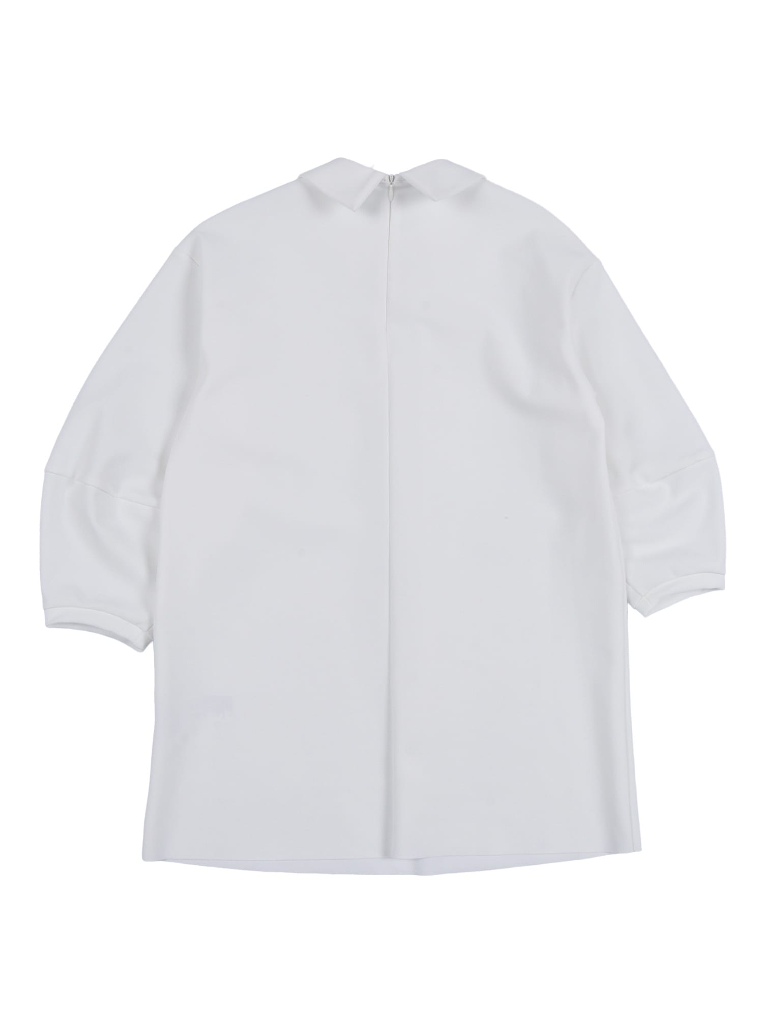 Il Gufo Sensitive Rhinestone Dress In White