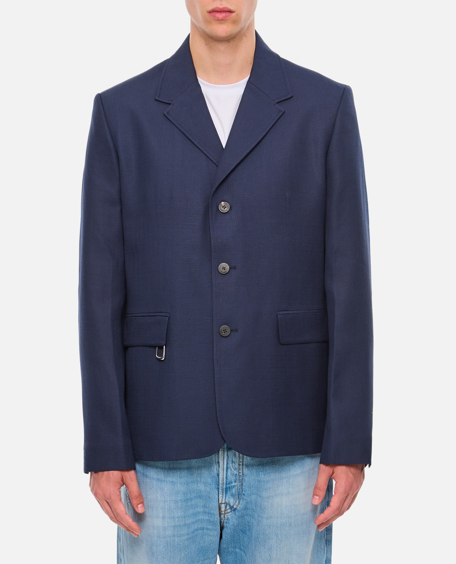 Shop Jacquemus Cabri Jacket In Blue