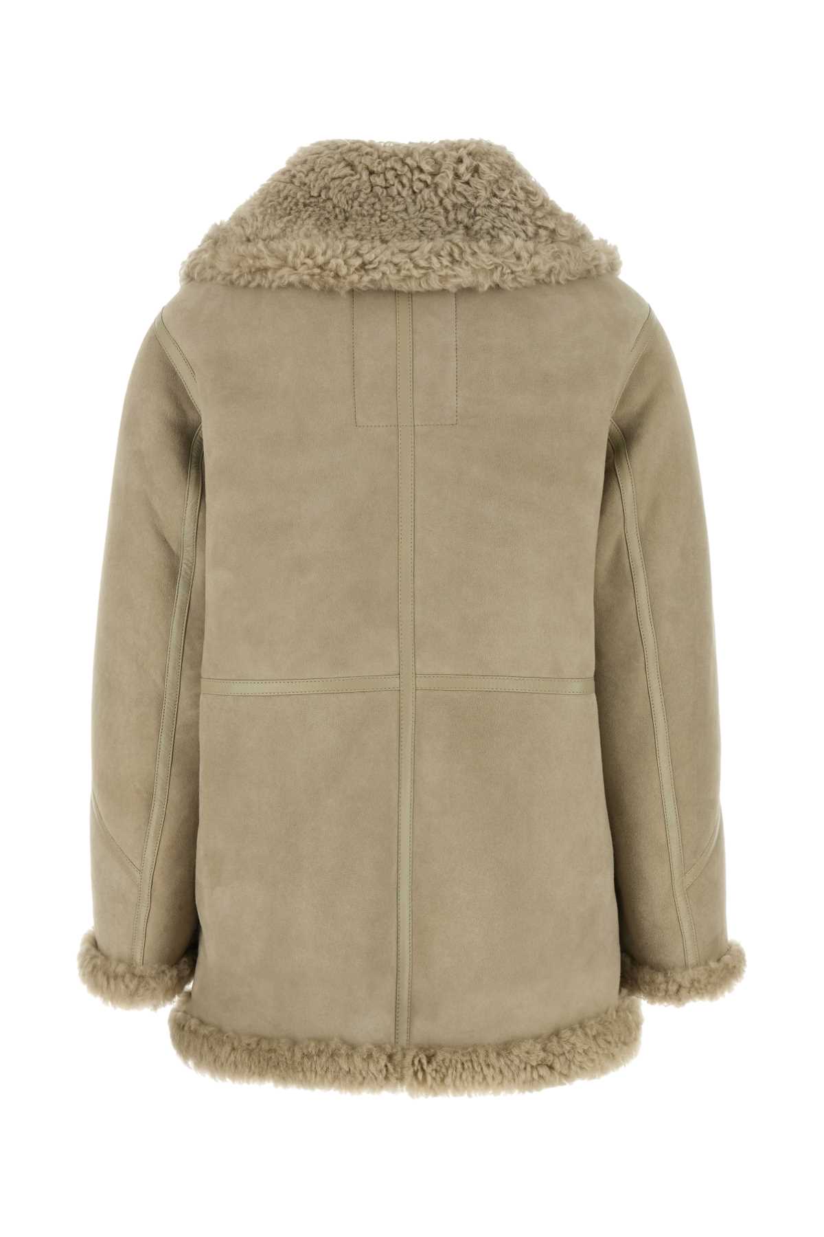 BURBERRY CAPPUCCINO SHEARLING JACKET 