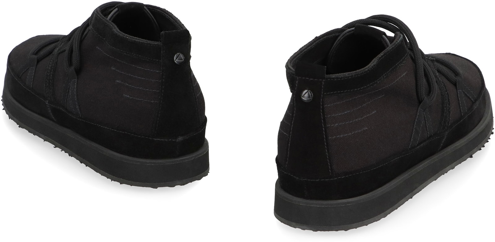 Volta Canvas Mid-top Sneakers In Black