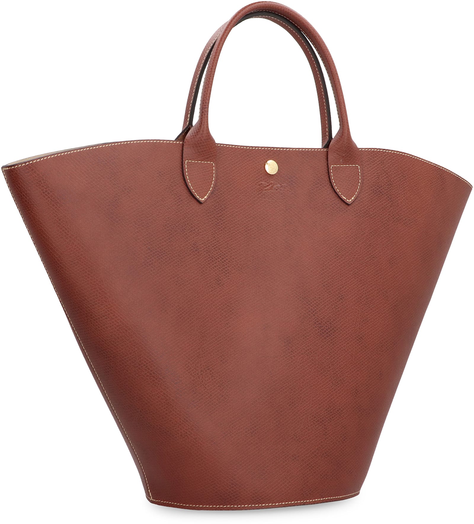 Shop Longchamp Épure Xl Smooth Leather Tote Bag In Brown