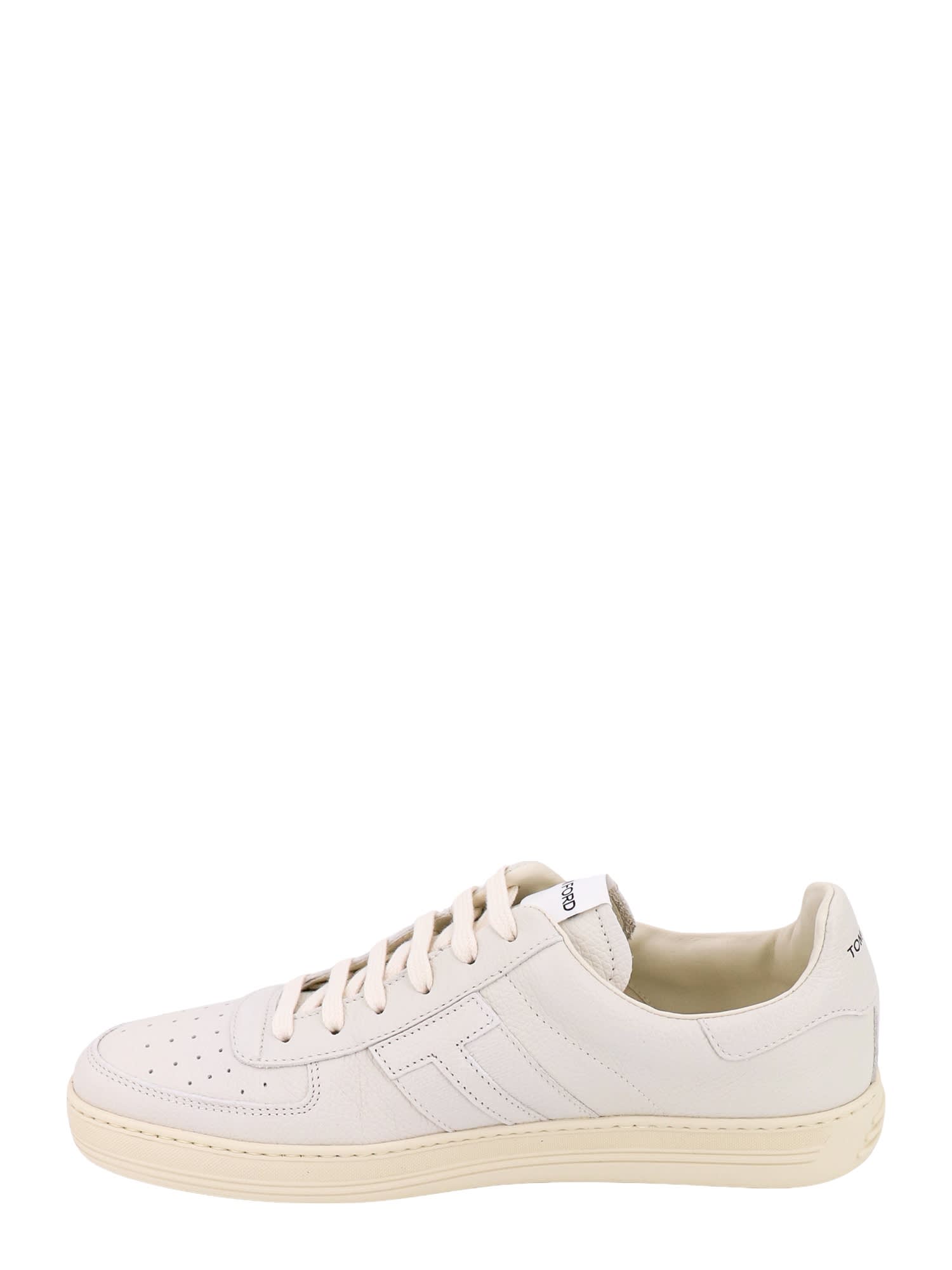Shop Tom Ford Sneakers In Butter Cream