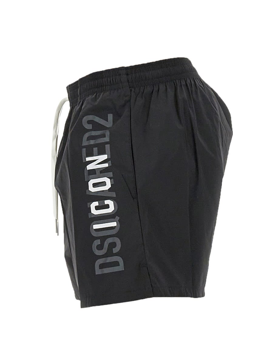 Shop Dsquared2 Swimsuit With Logo In Black