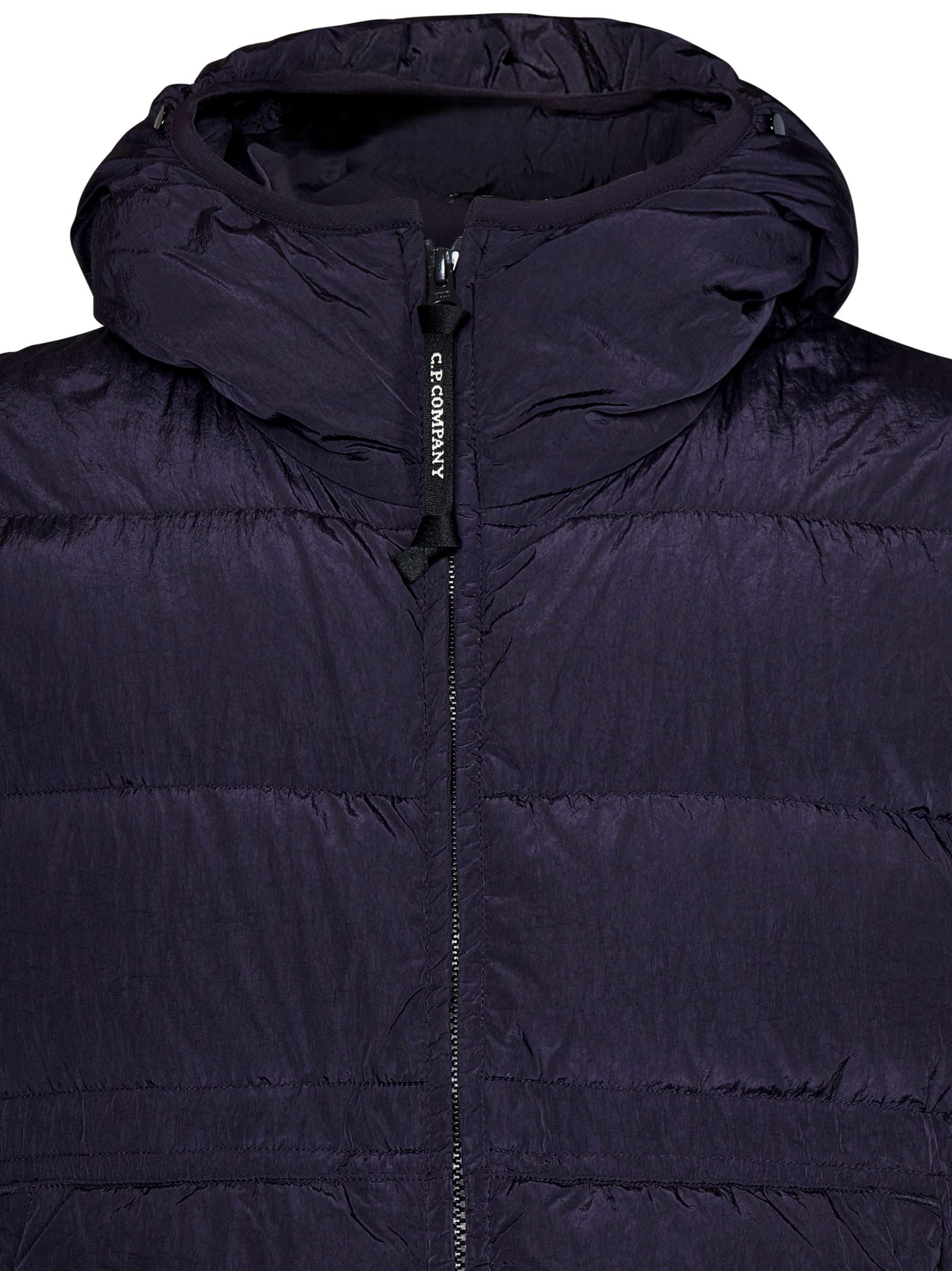 Shop C.p. Company Down Jacket In Blue