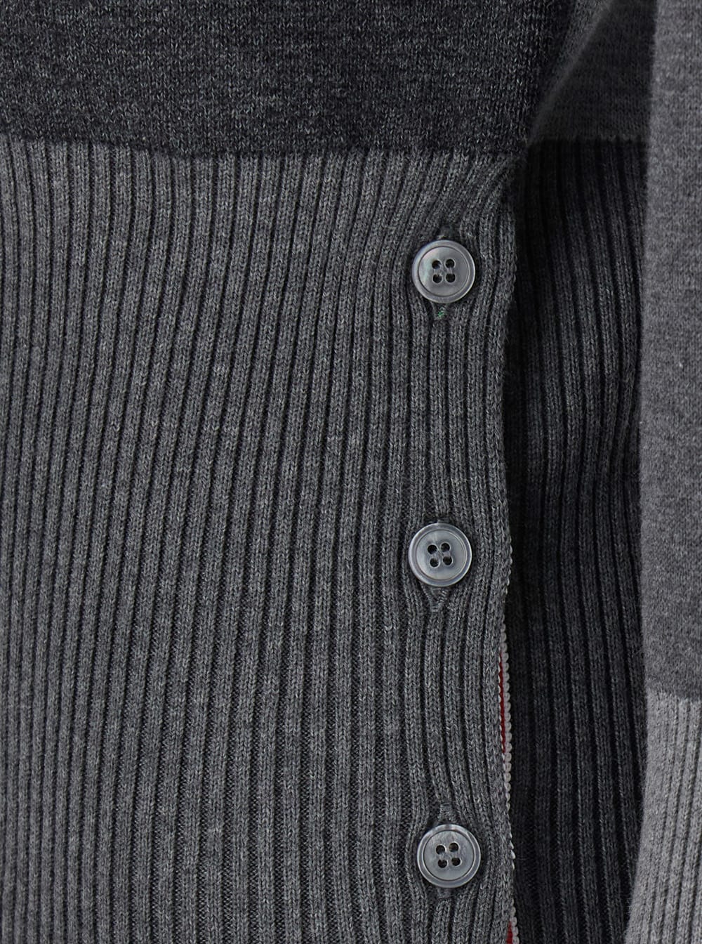 Shop Thom Browne Funmix Classic Milano Stitch Cardigan W/ 4 Bar In Cotton Crepe In Grey