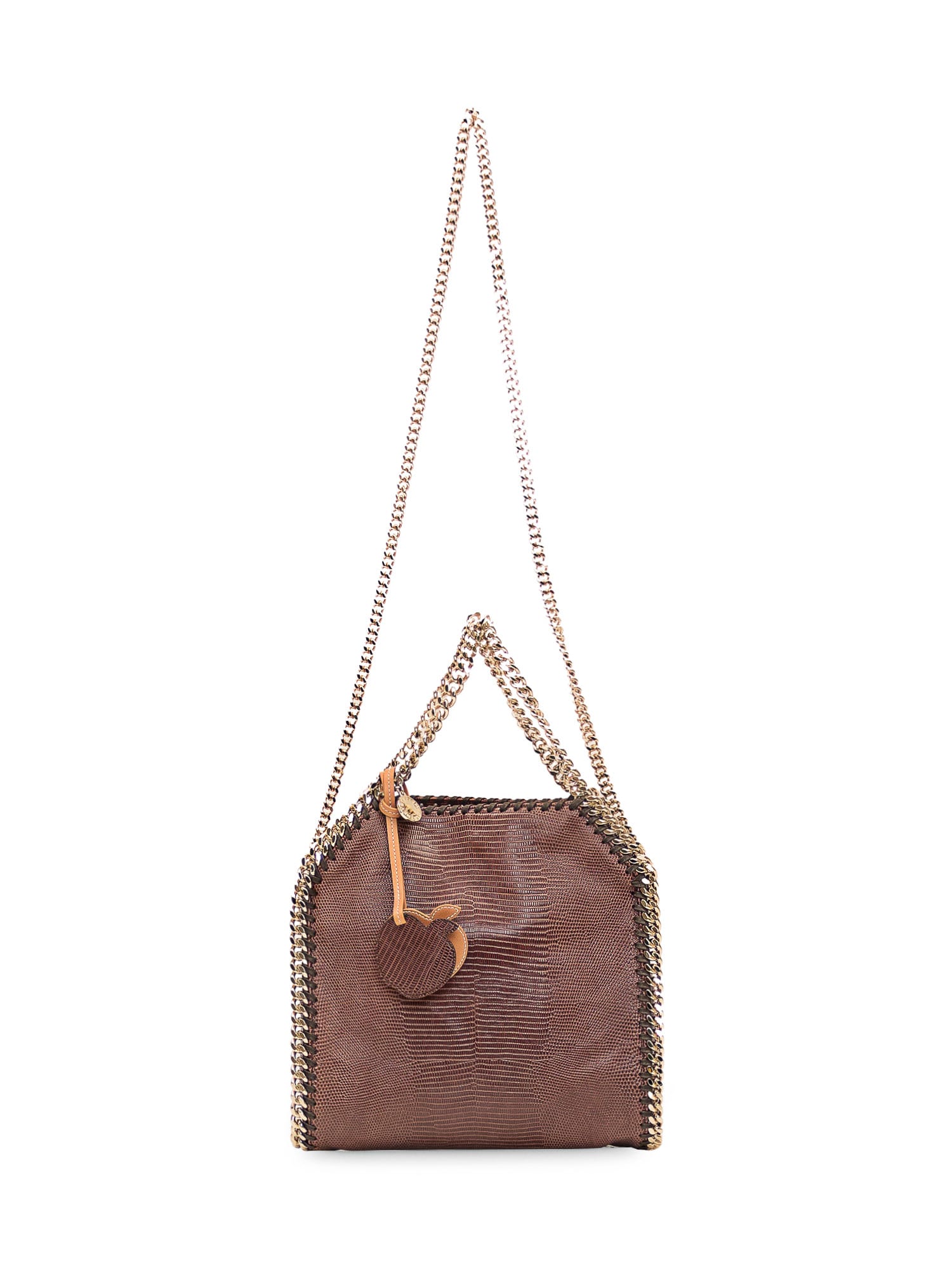 Shop Stella Mccartney Mini Tote Bag In Chocolate Brown