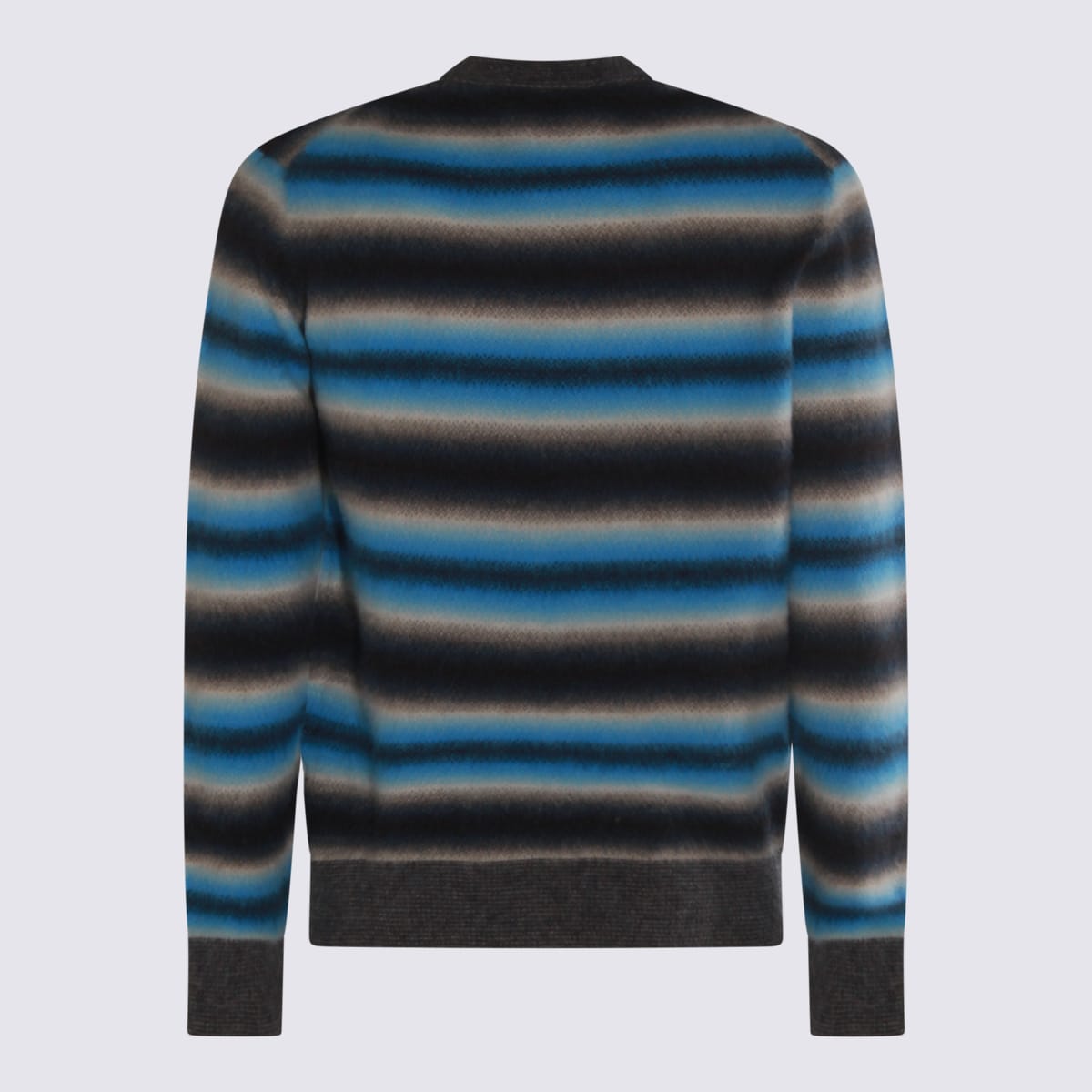 Piacenza Cashmere Multicolor Wool Knitwear In Blue