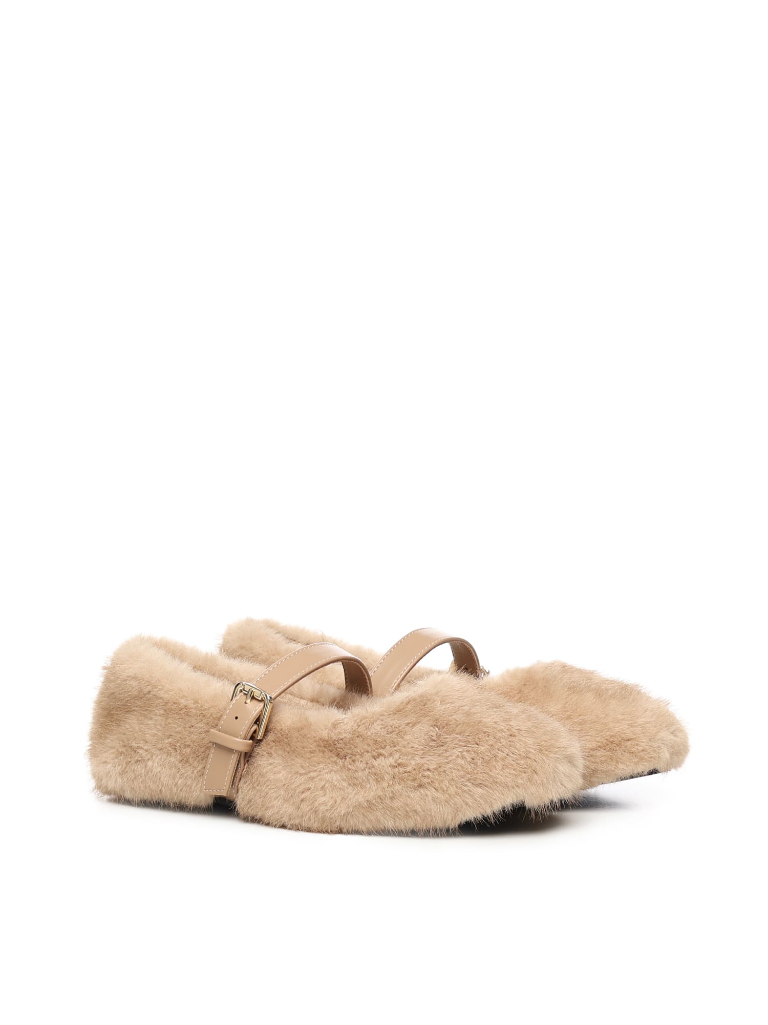V73 Bridget Shoes Ballet Flats In Neutral