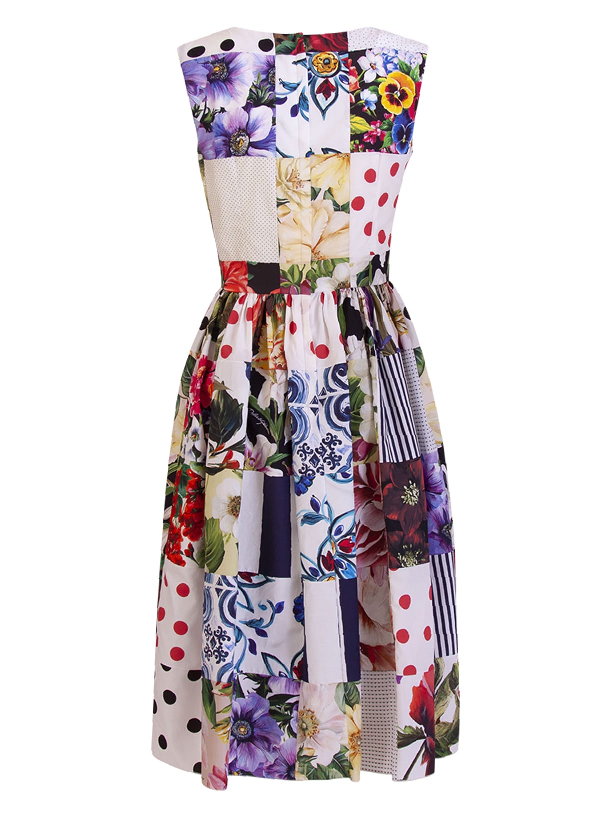 Dolce & Gabbana Patchwork Midi Dress