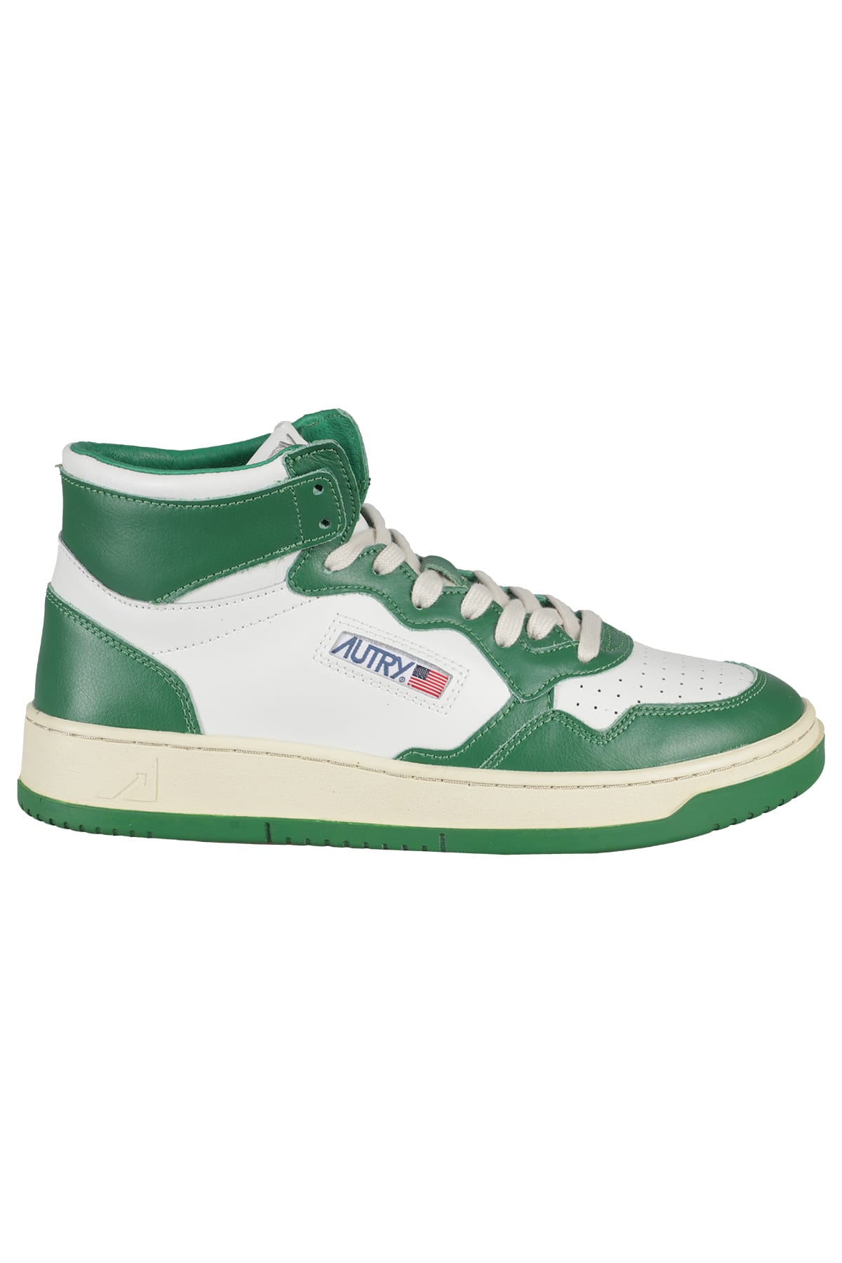 Shop Autry Medalist Mid Man In White Green