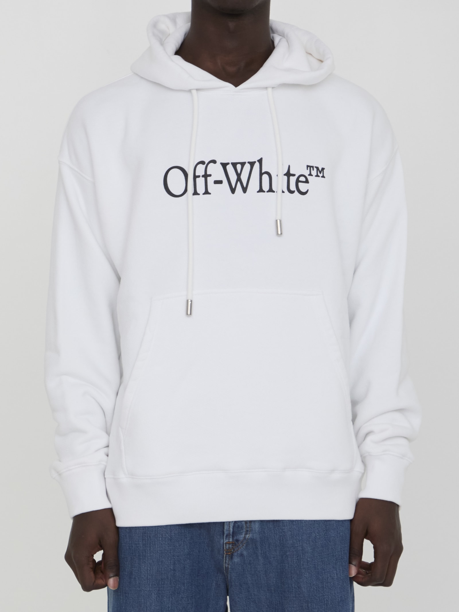 Shop Off-white Big Bookish Skate Hoodie In White