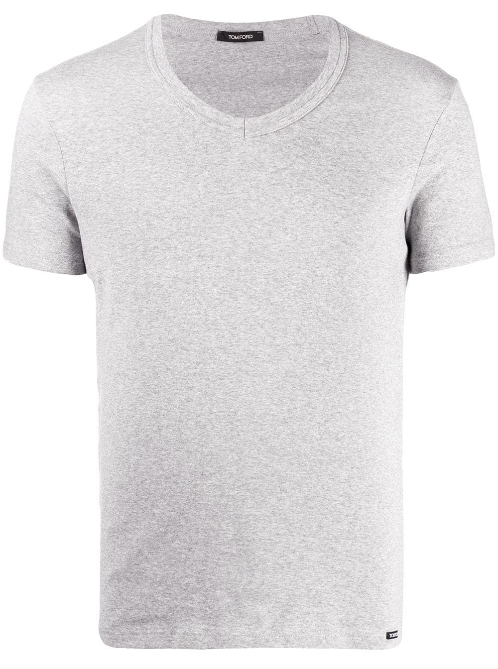 Tom Ford Mans Cotton V-neck T-shirt