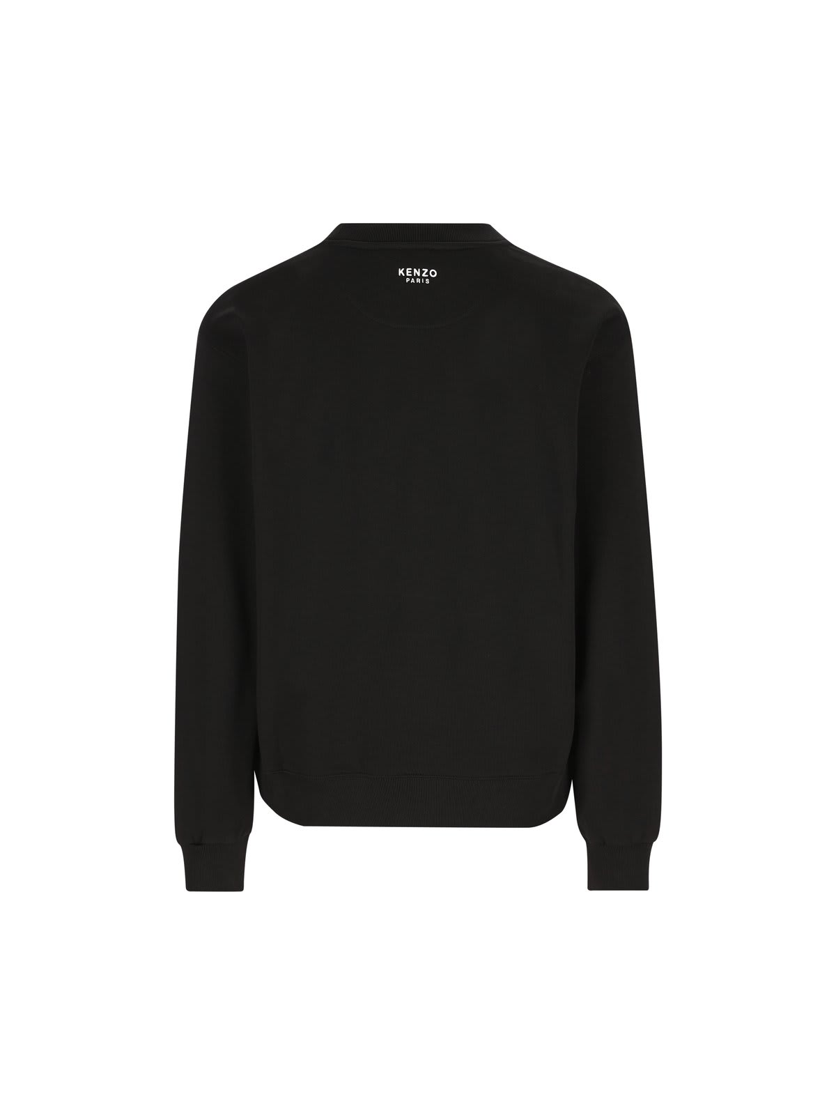 Shop Kenzo Lucky Tiger Embroidered Crewneck Sweatshirt In Black