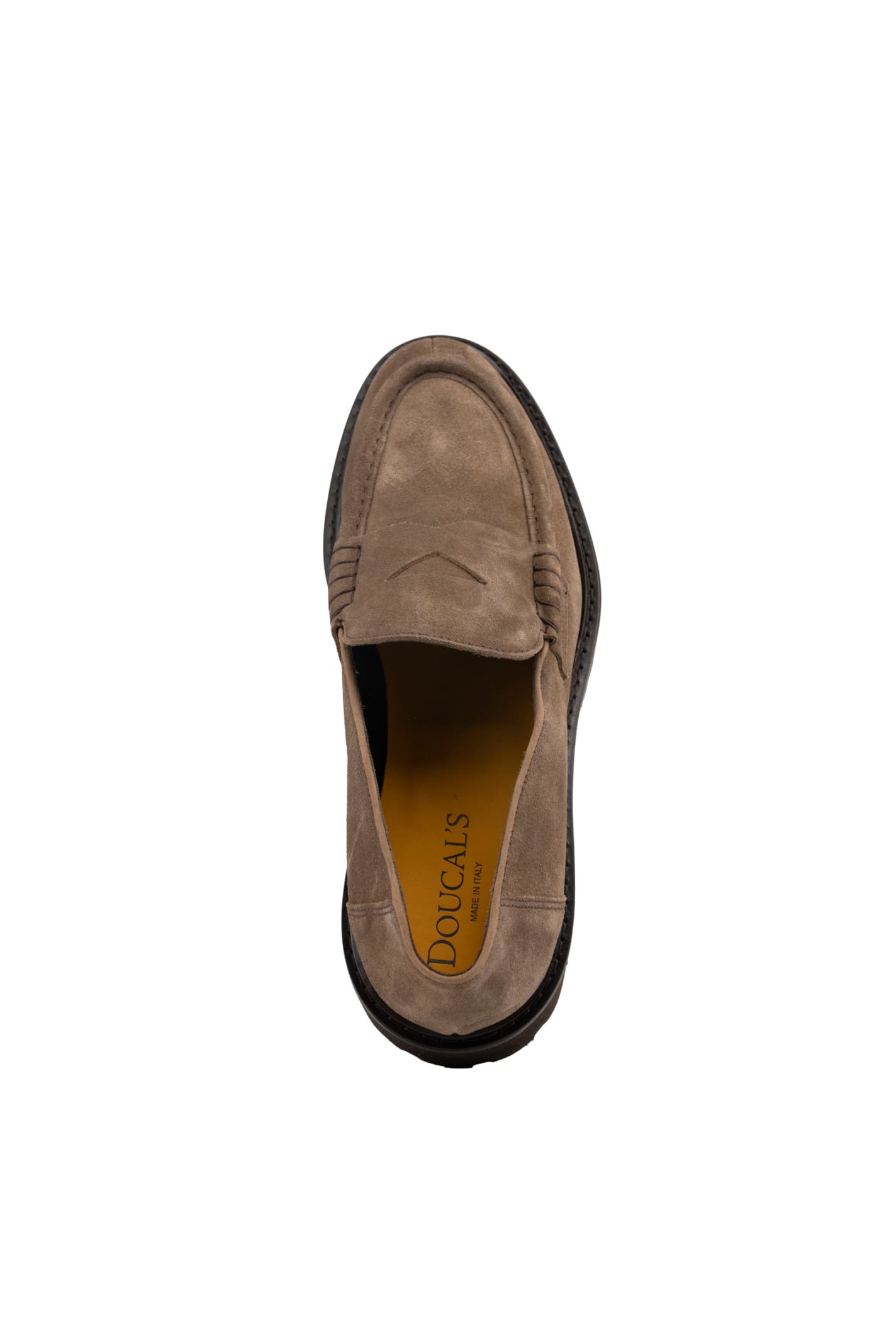 Shop Doucal's Suede Moccasins In Visone Cacao+f.do T.moro